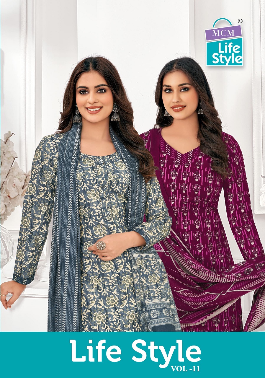 Mcm Lifestyle Vol-11 Cotton Wholesale Unstitched Suit Catalog