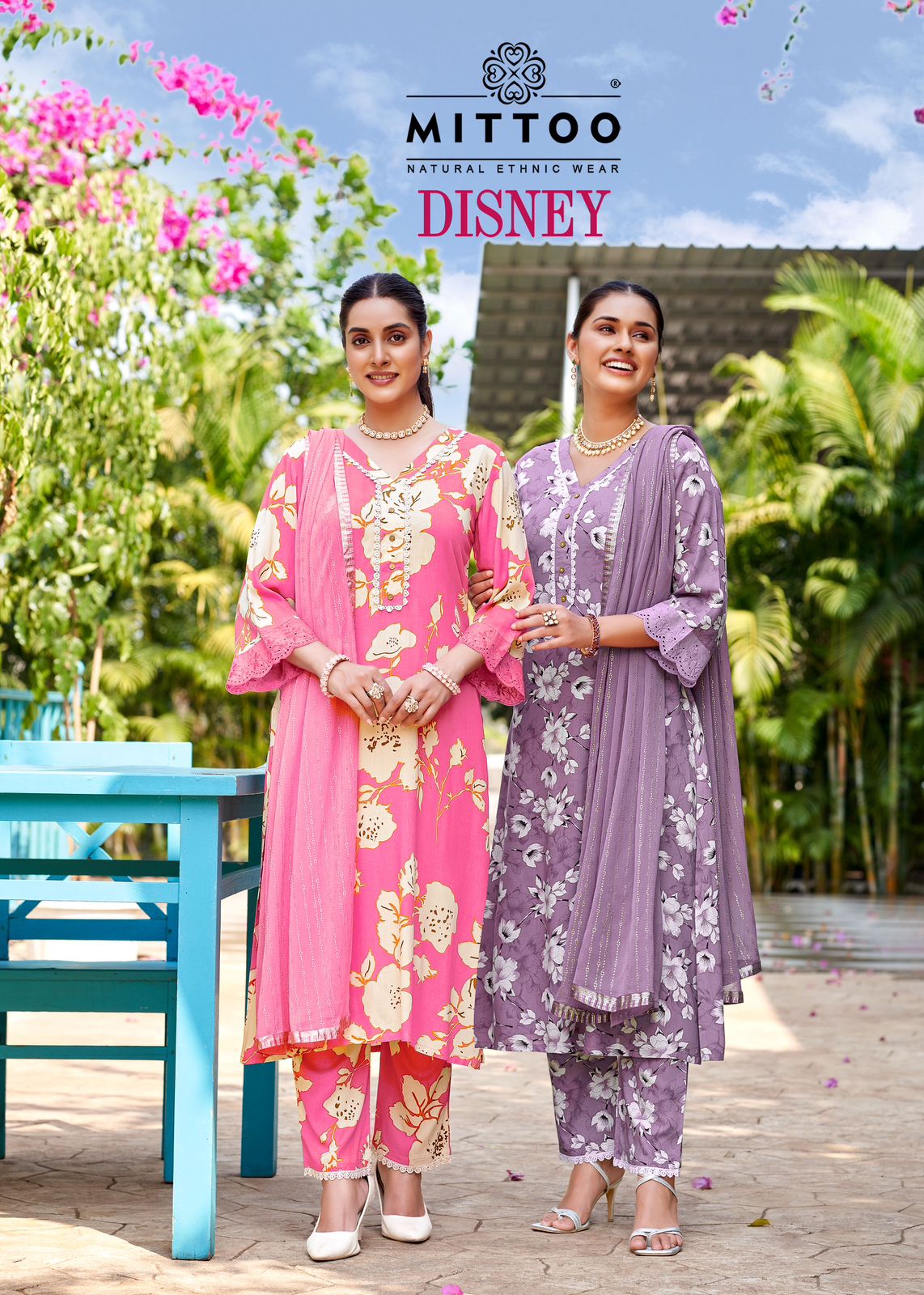 Mittoo Disney Wholesale Kurti with Bottom and Dupatta Collection