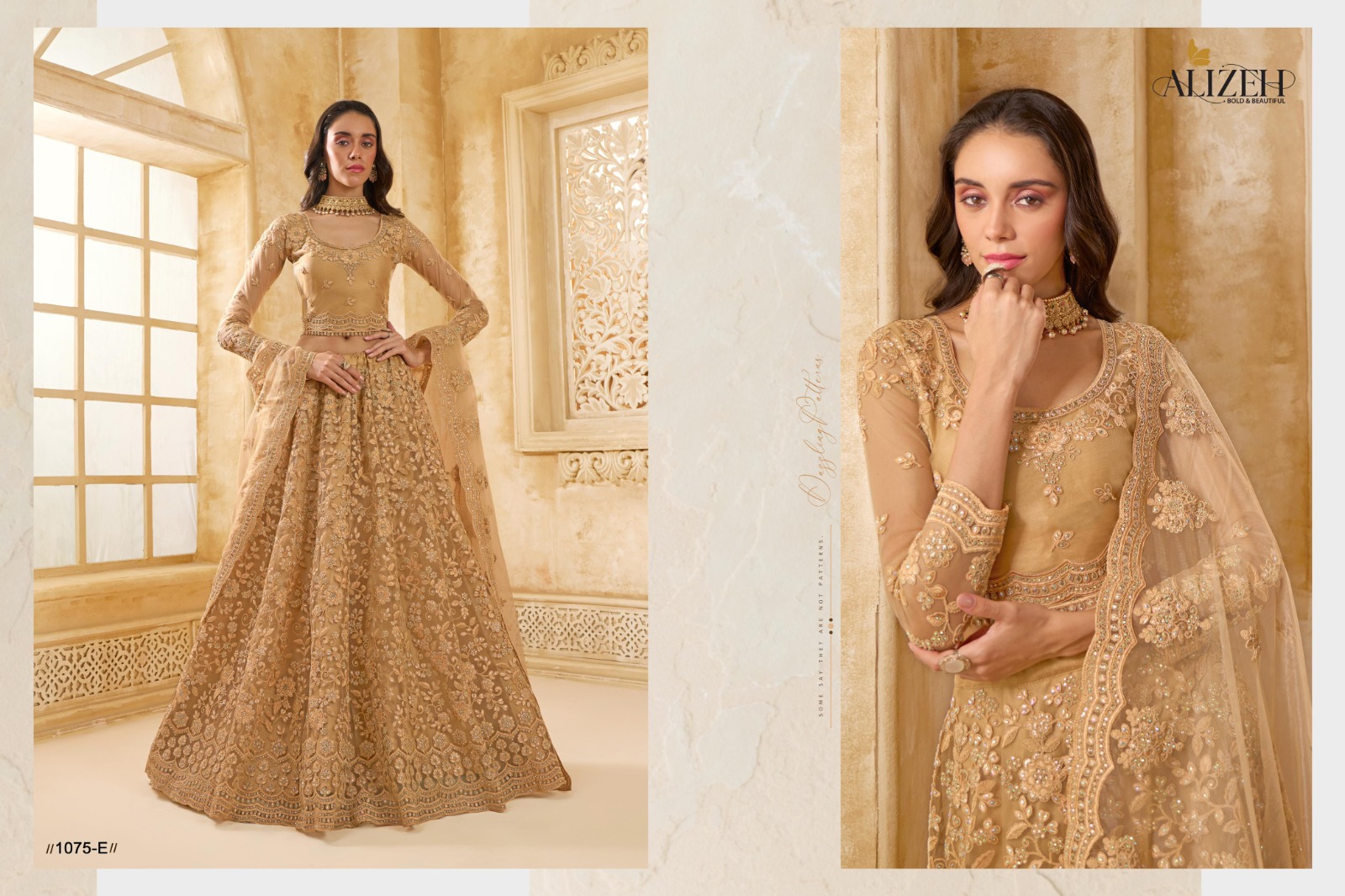 Alizeh The White Bride Vol-02 Premium Net Bridal Lehenga with Intricate Stonework - Image 10