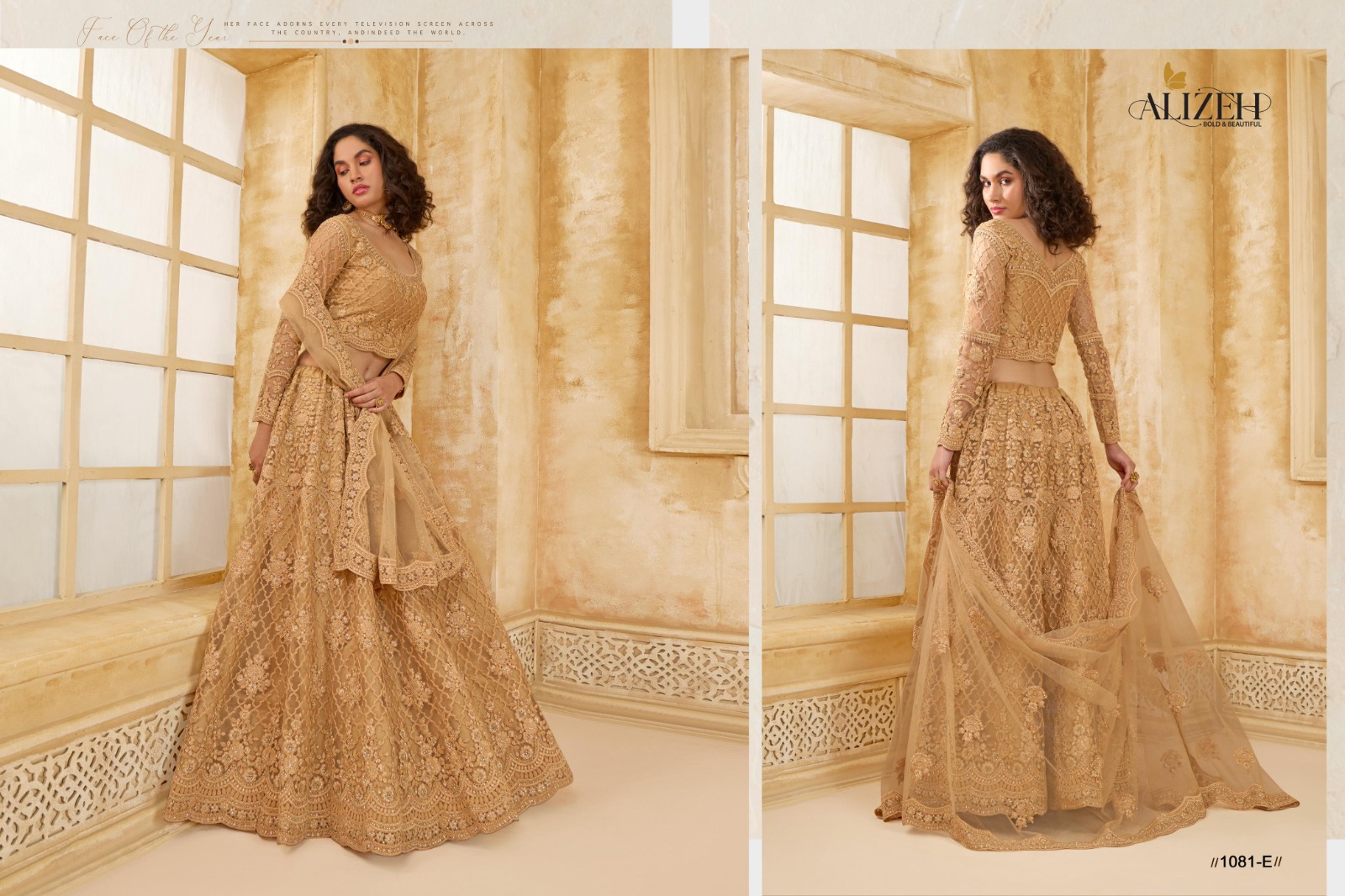 Alizeh The White Bride Vol-02 Premium Net Bridal Lehenga with Intricate Stonework - Image 14