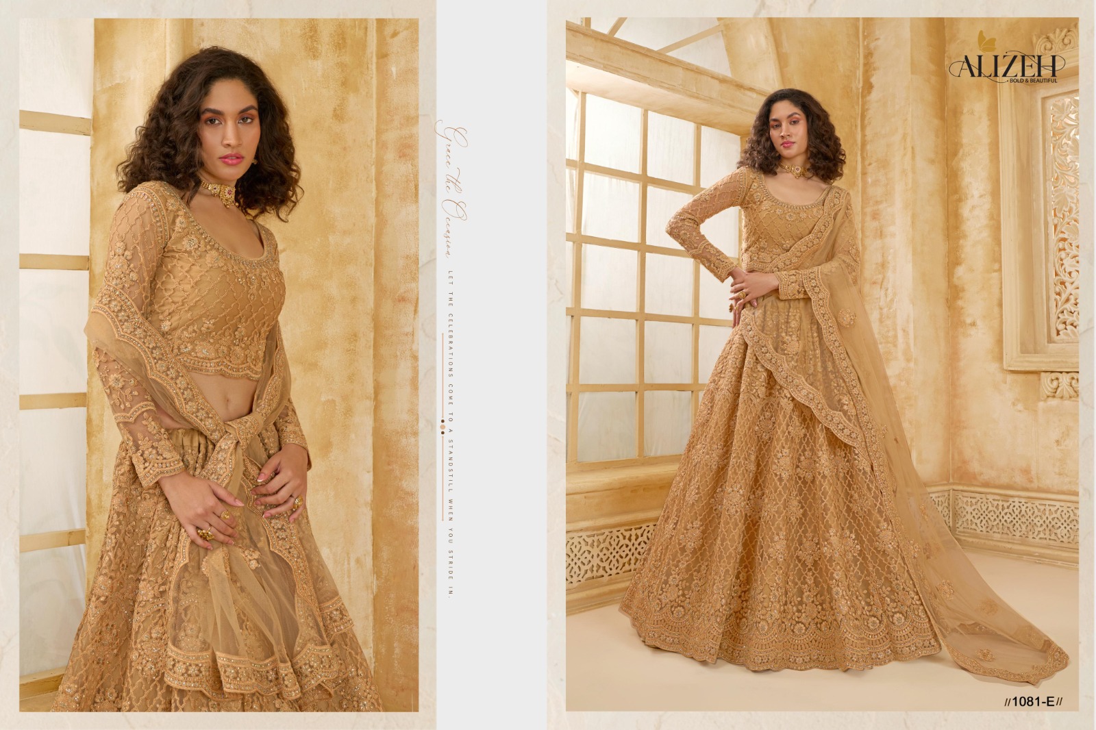 Alizeh The White Bride Vol-02 Premium Net Bridal Lehenga with Intricate Stonework - Image 15