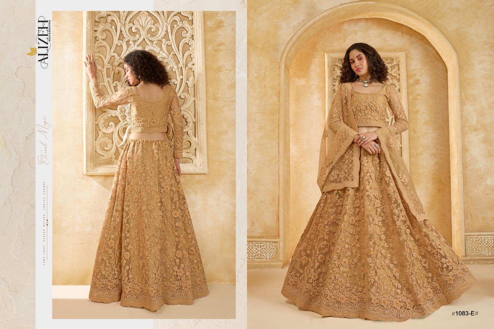 Alizeh The White Bride Vol-02 Premium Net Bridal Lehenga with Intricate Stonework - Image 22