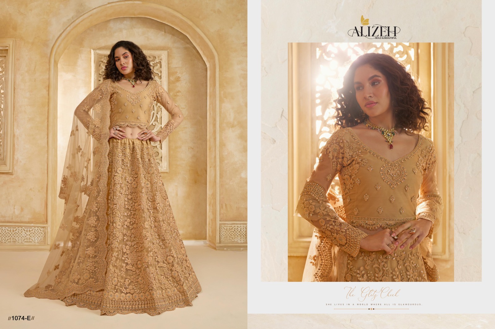 Alizeh The White Bride Vol-02 Premium Net Bridal Lehenga with Intricate Stonework - Image 6