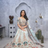 Stunning Sky Blue Lehenga with Zari Paisley Embroidery (3)