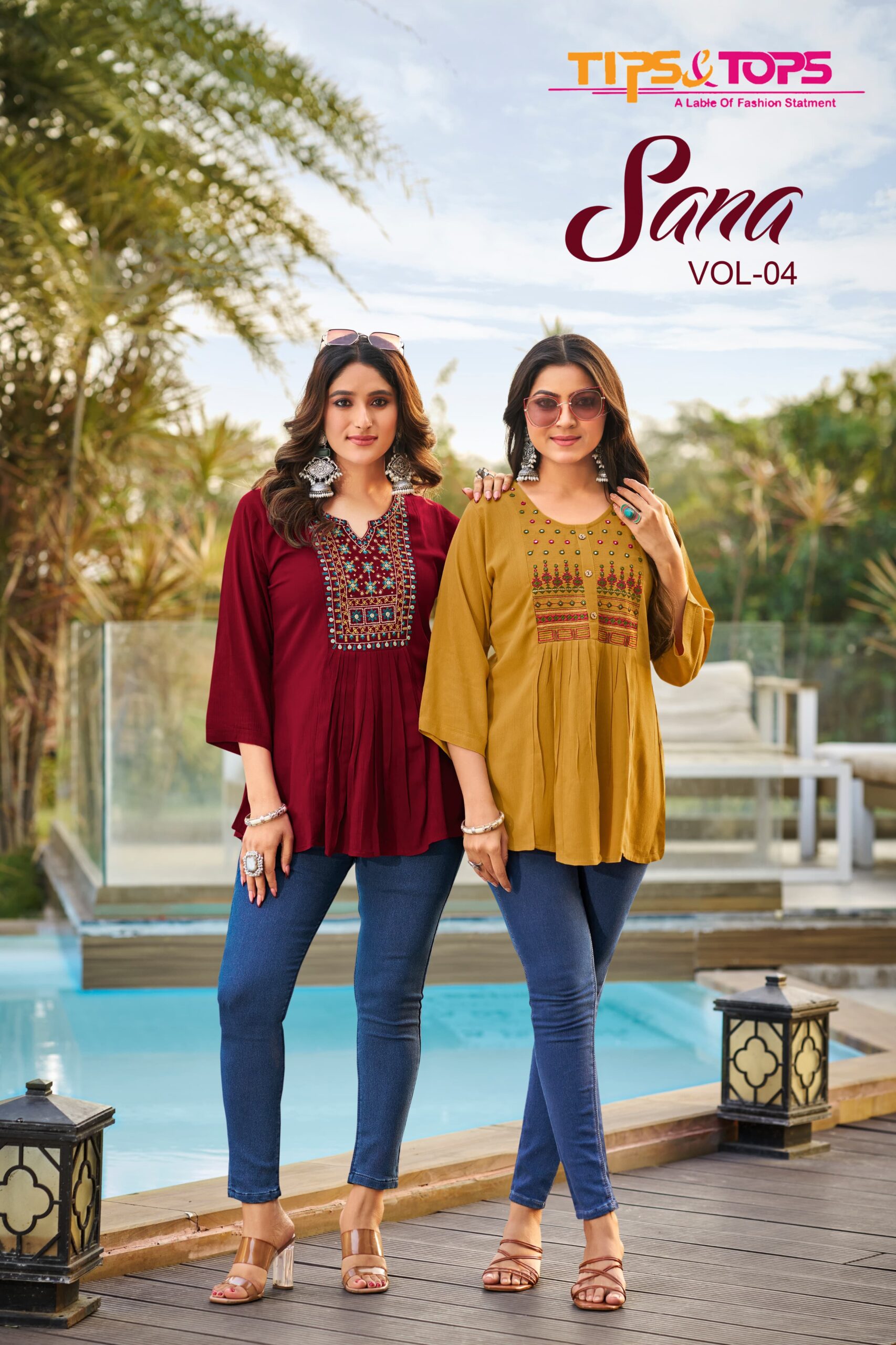 TIPS & TOPS Sana Vol 04 Fancy Western Short Tops Wholesale Catalog