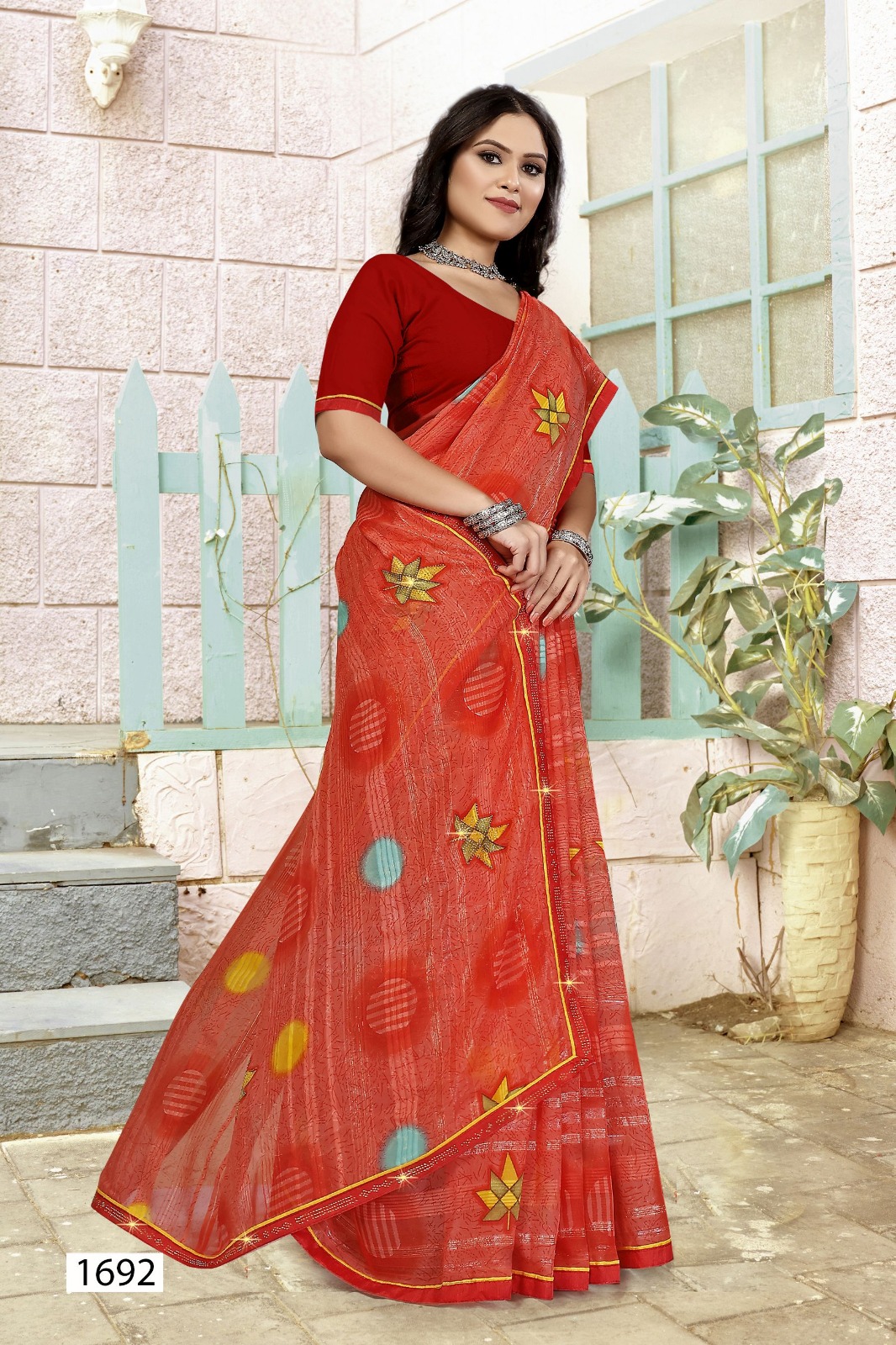 Vallabhi Lite Vihaa Collection Georgette Wholesale Sarees Catalog - Image 2