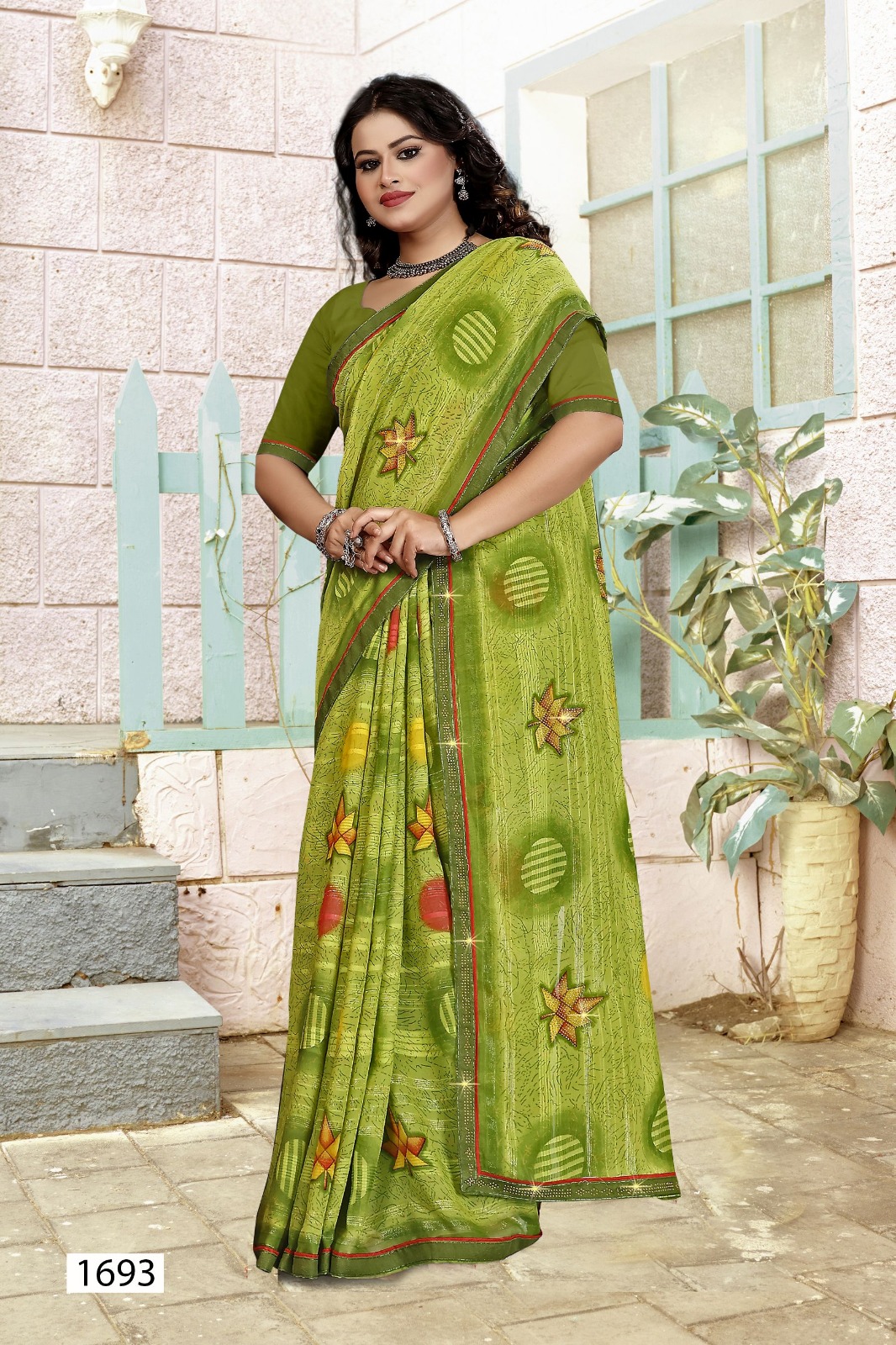 Vallabhi Lite Vihaa Collection Georgette Wholesale Sarees Catalog - Image 6