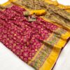 Vardan Ethnic Soft Pashmina Silk With Patola Border Printed Saree Collection (3)