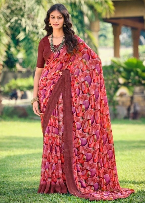 Vipul Simran Wholesale Georgette Sarees Catalog (1)
