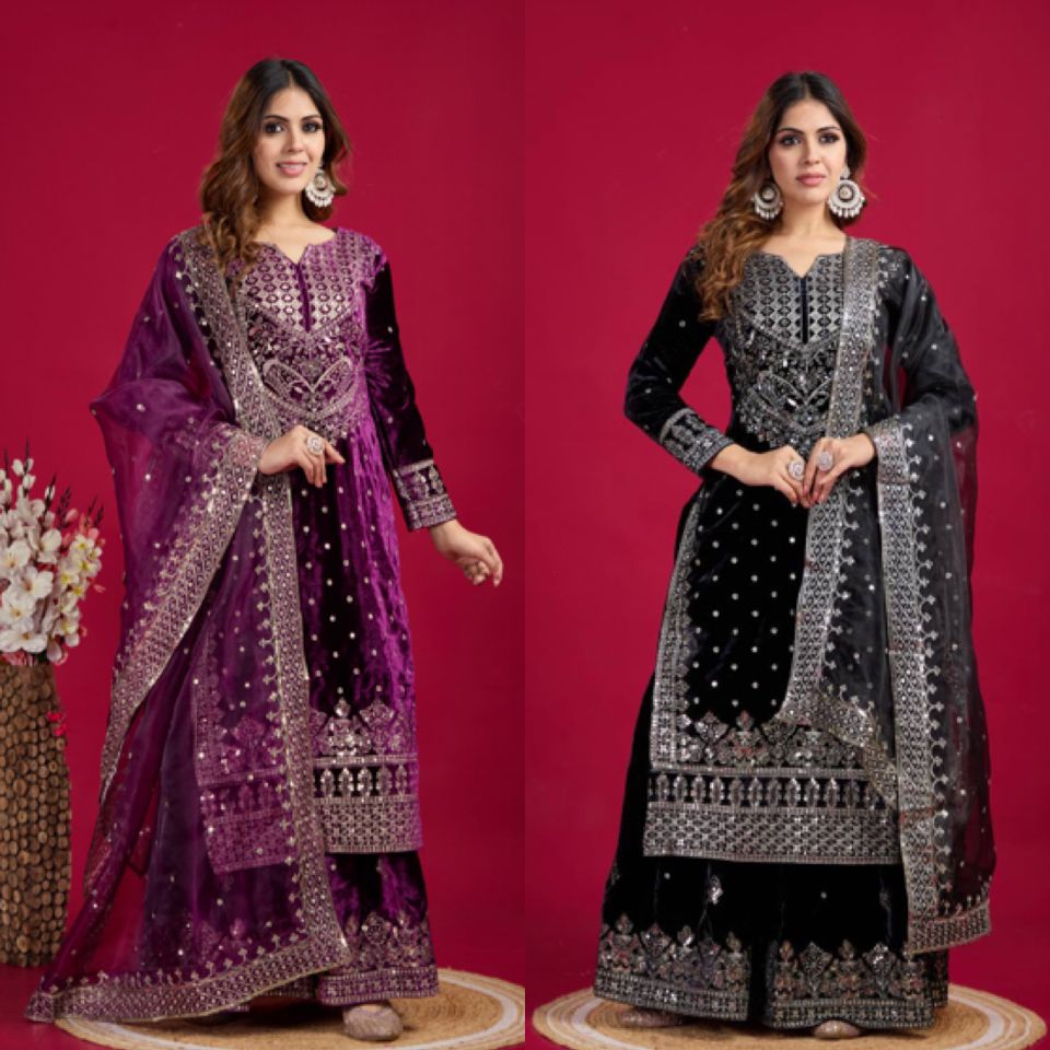 SSR-5001 Viscose Velvet Wholesale Readymade Winter Collection - Image 10