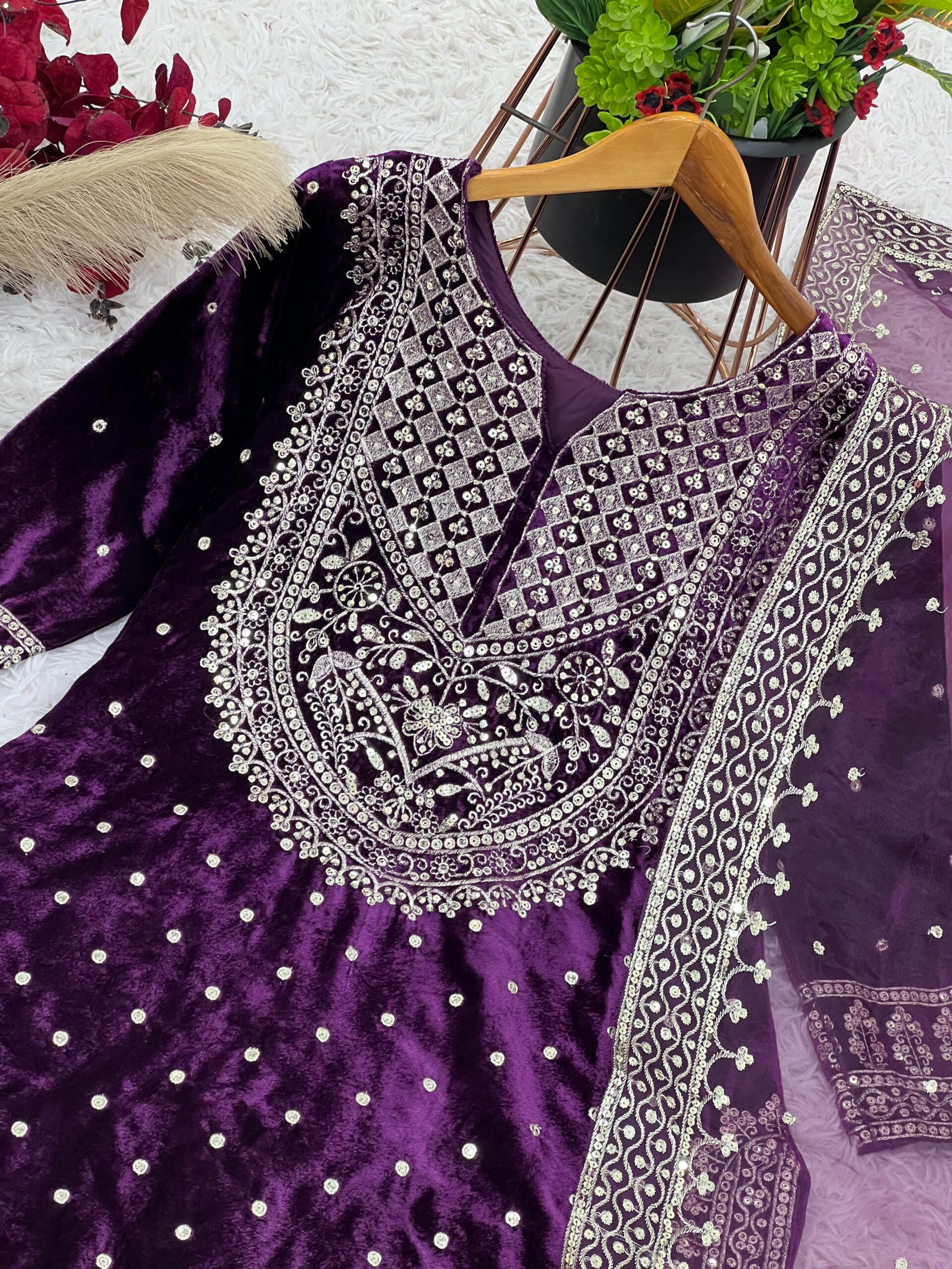 SSR-5001 Viscose Velvet Wholesale Readymade Winter Collection - Image 7