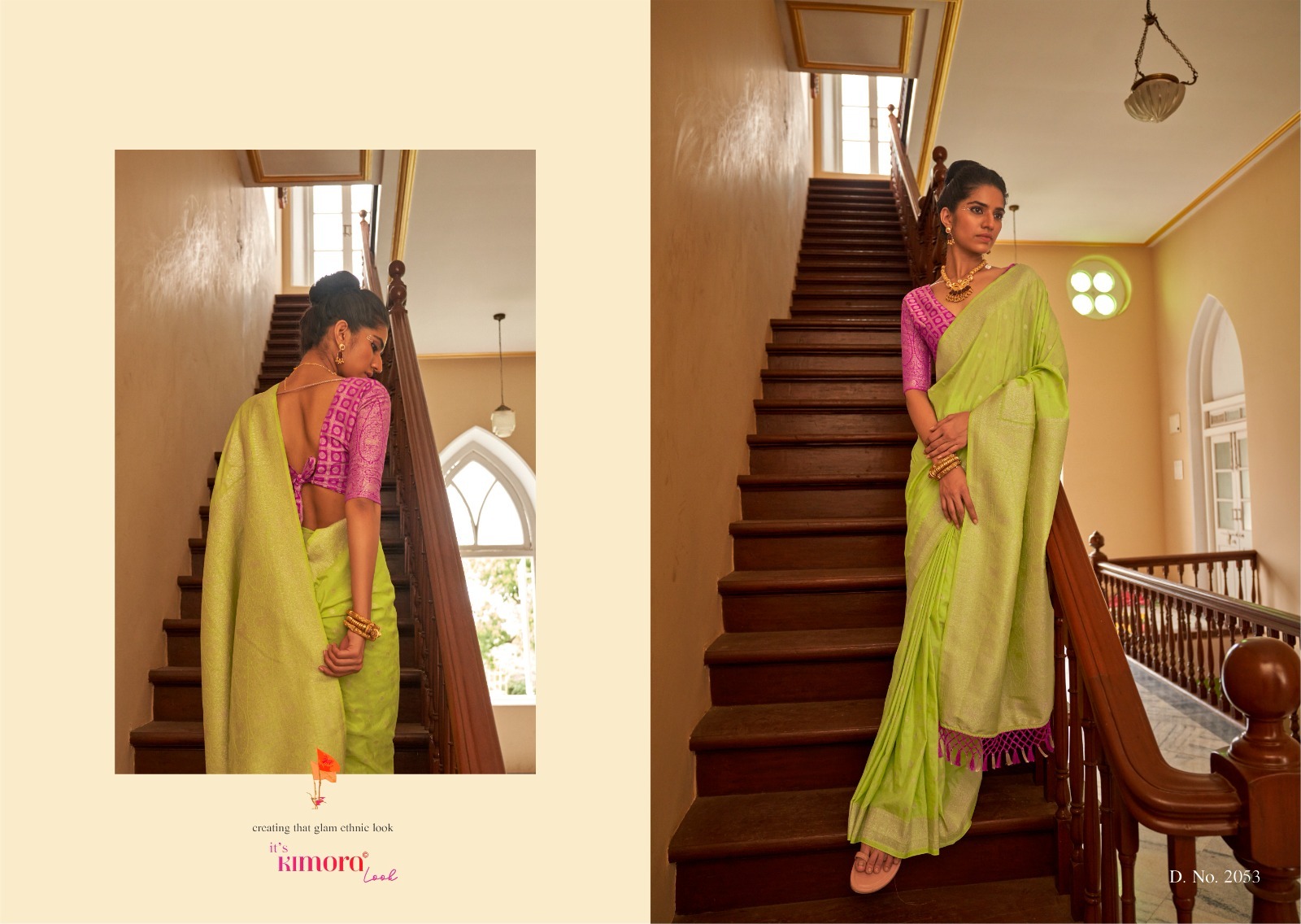 Kimora Tirth Nylon Crape Wholesale Designer Sarees Catalog — Singles, Kimora wholesale from Surat - Gallery Image 2