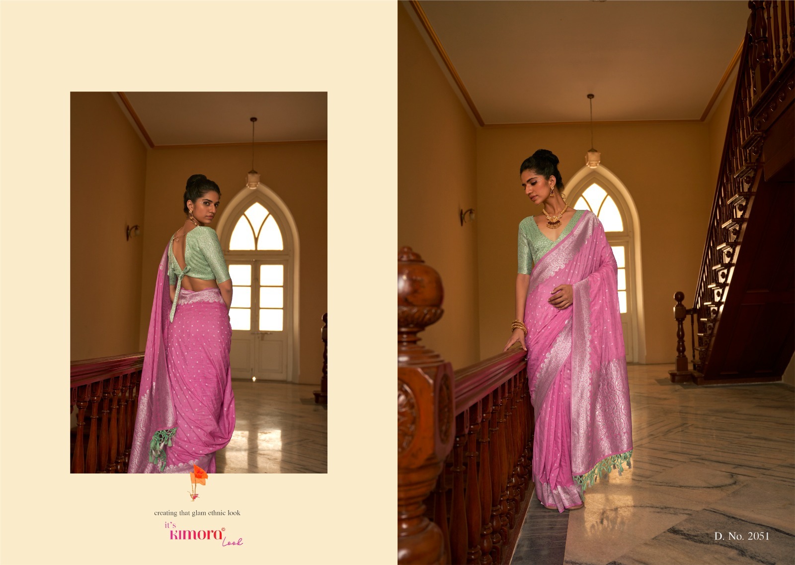 Kimora Tirth Nylon Crape Wholesale Designer Sarees Catalog — Singles, Kimora wholesale from Surat - Gallery Image 5