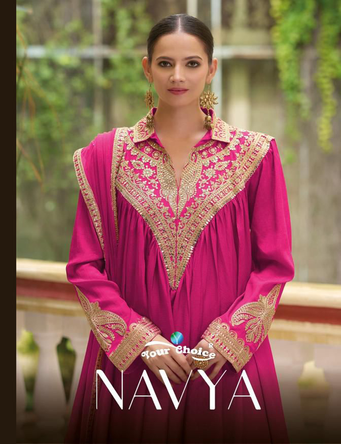 Your Choice Nirvi Heavy Chinon Wholesale Designer Salwar Suit  Catalog