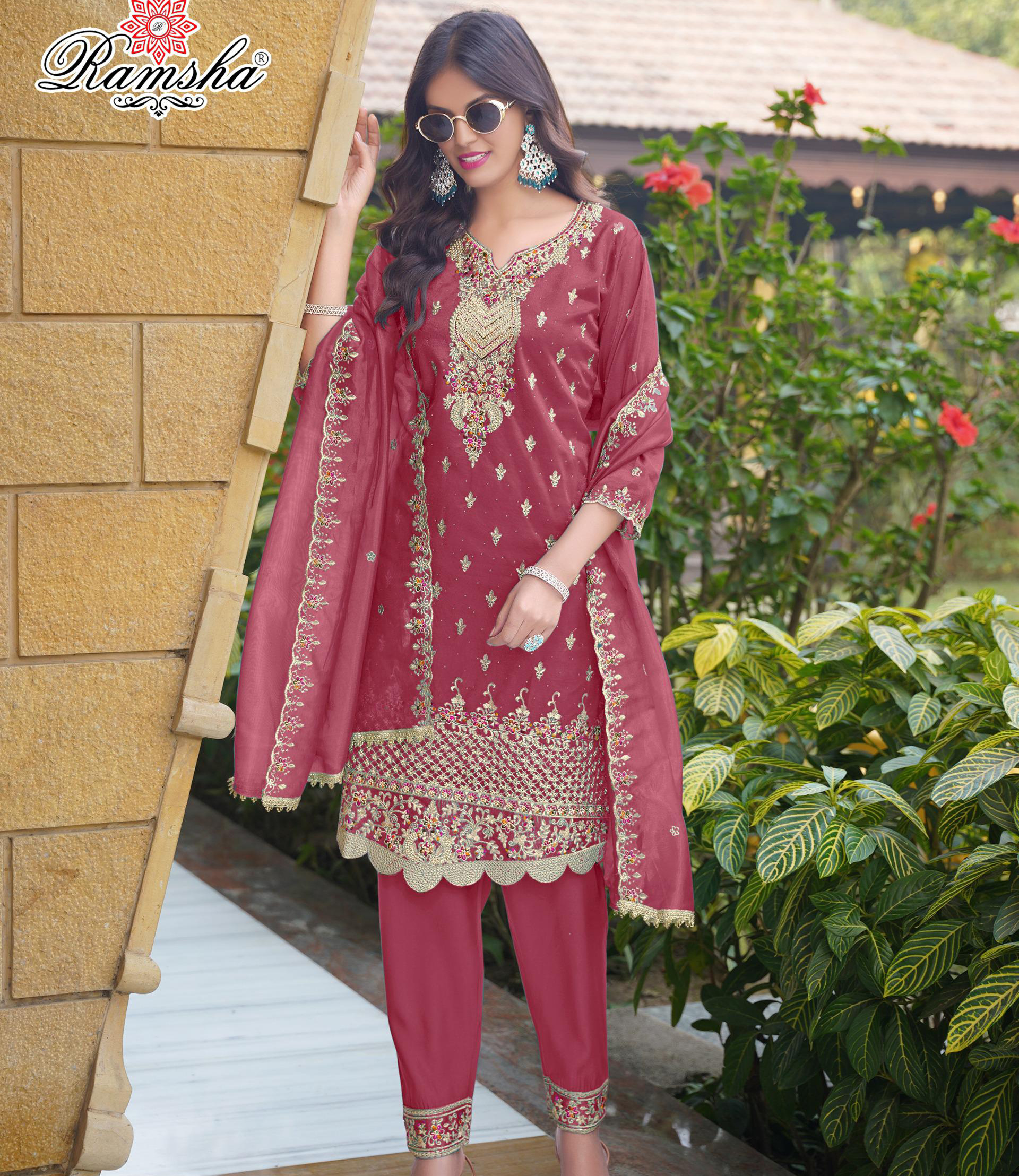 Ramsha R-1213 Nx Simmer Wholesale Readymade Pakistani Salwar Suit Catalog