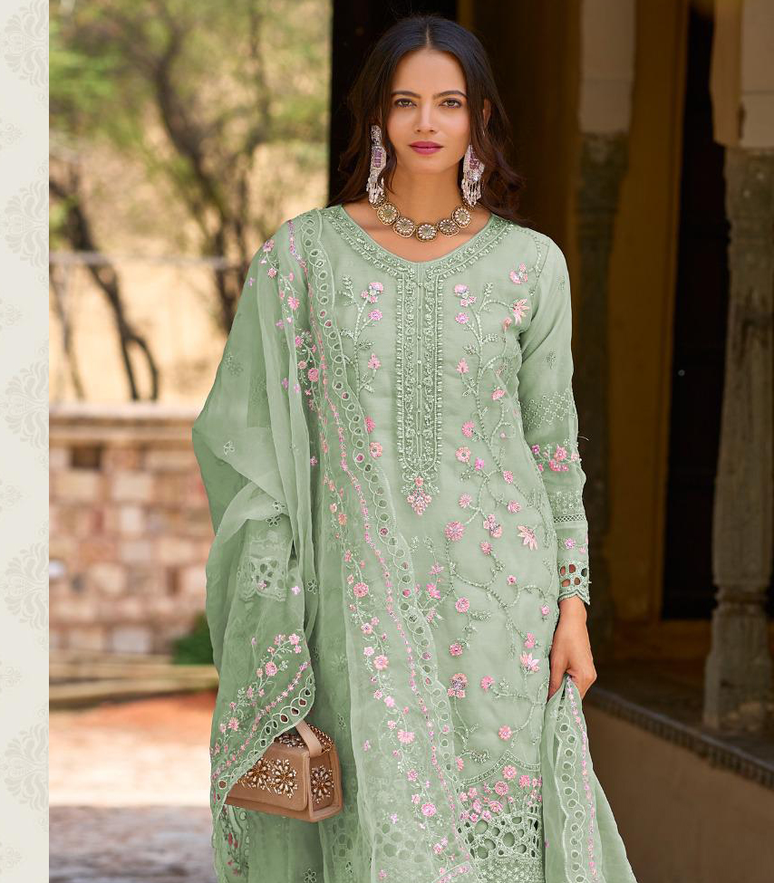 Shree Fabs R 1306 Organza Wholesale Pakistani Salwar Suit Catalog