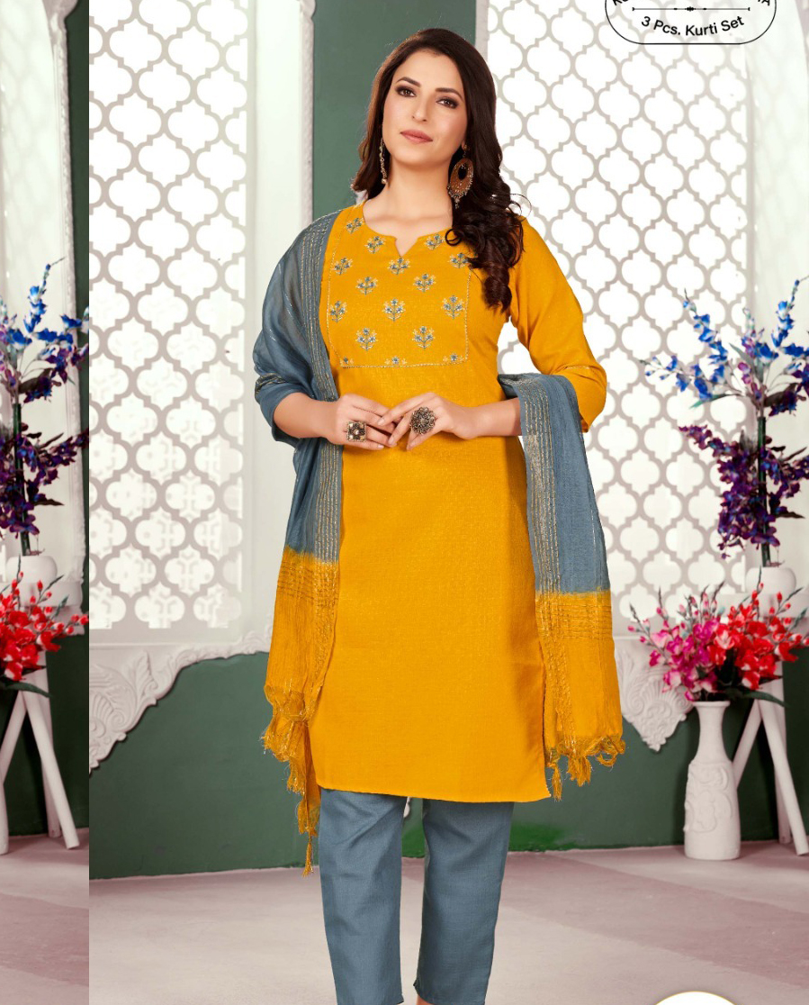 Edya Arth Dobby Patterned Wholesale Readymade Salwar Suit Catalog