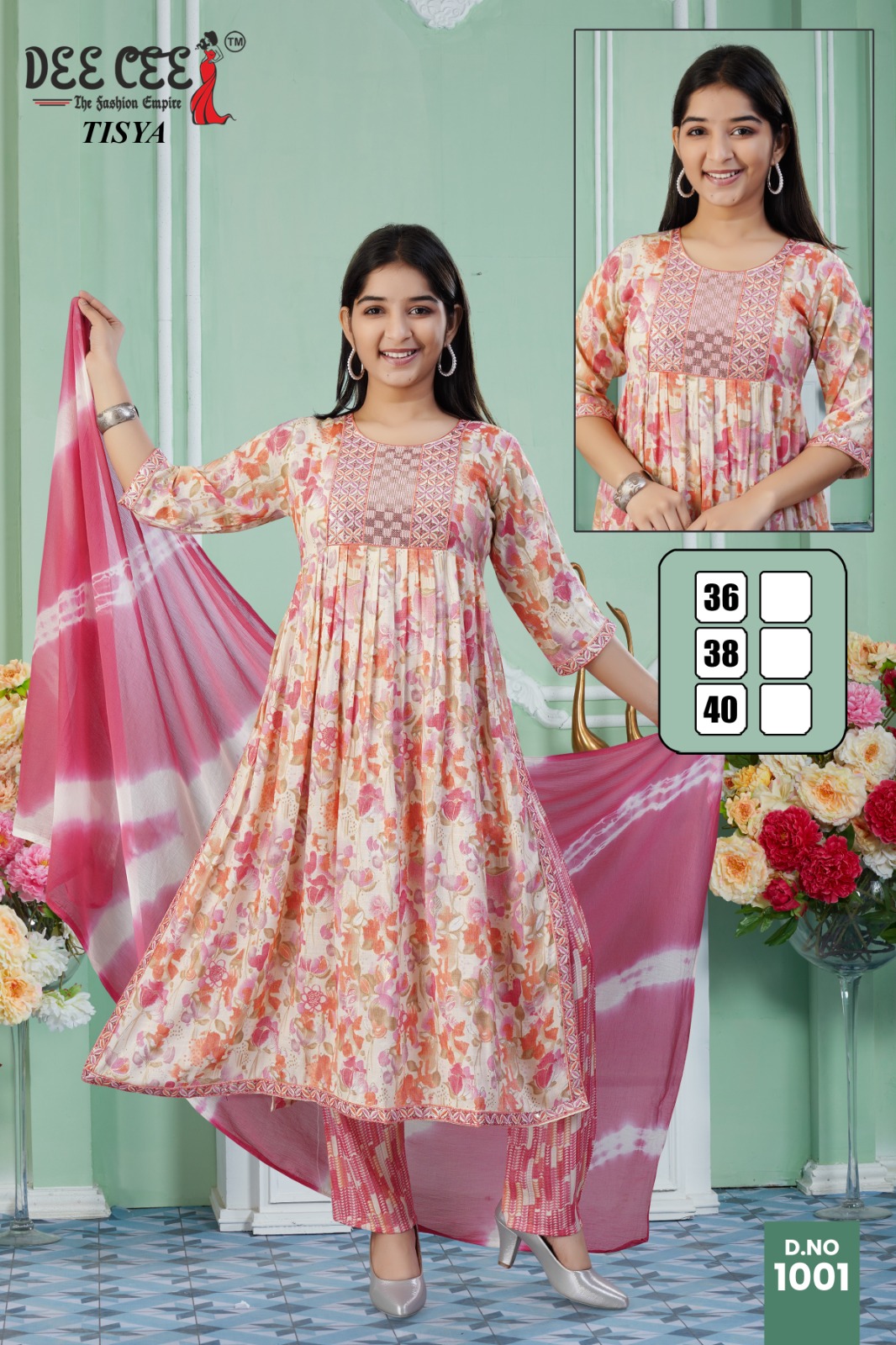 Deecee Tisya Capsule Print Wholesale Naira Cut Kurti Catalog - Image 2