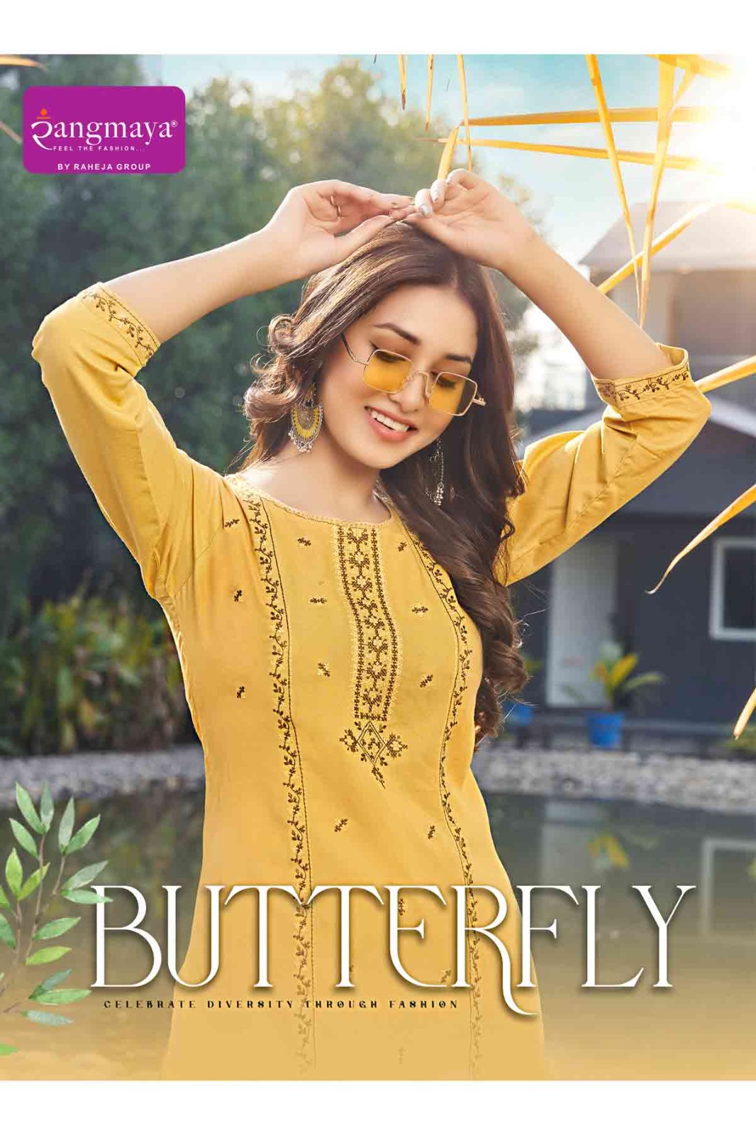 Rangmaya Butterfly Rayon Wholesale Tunic Short Top Catalog