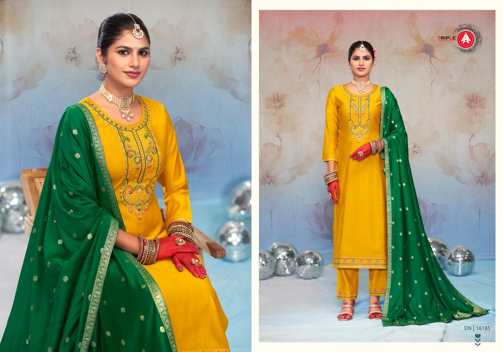 Triple A Riley Denting Cord Cotton Wholesale Designer Salwar Suit Catalog - Image 4