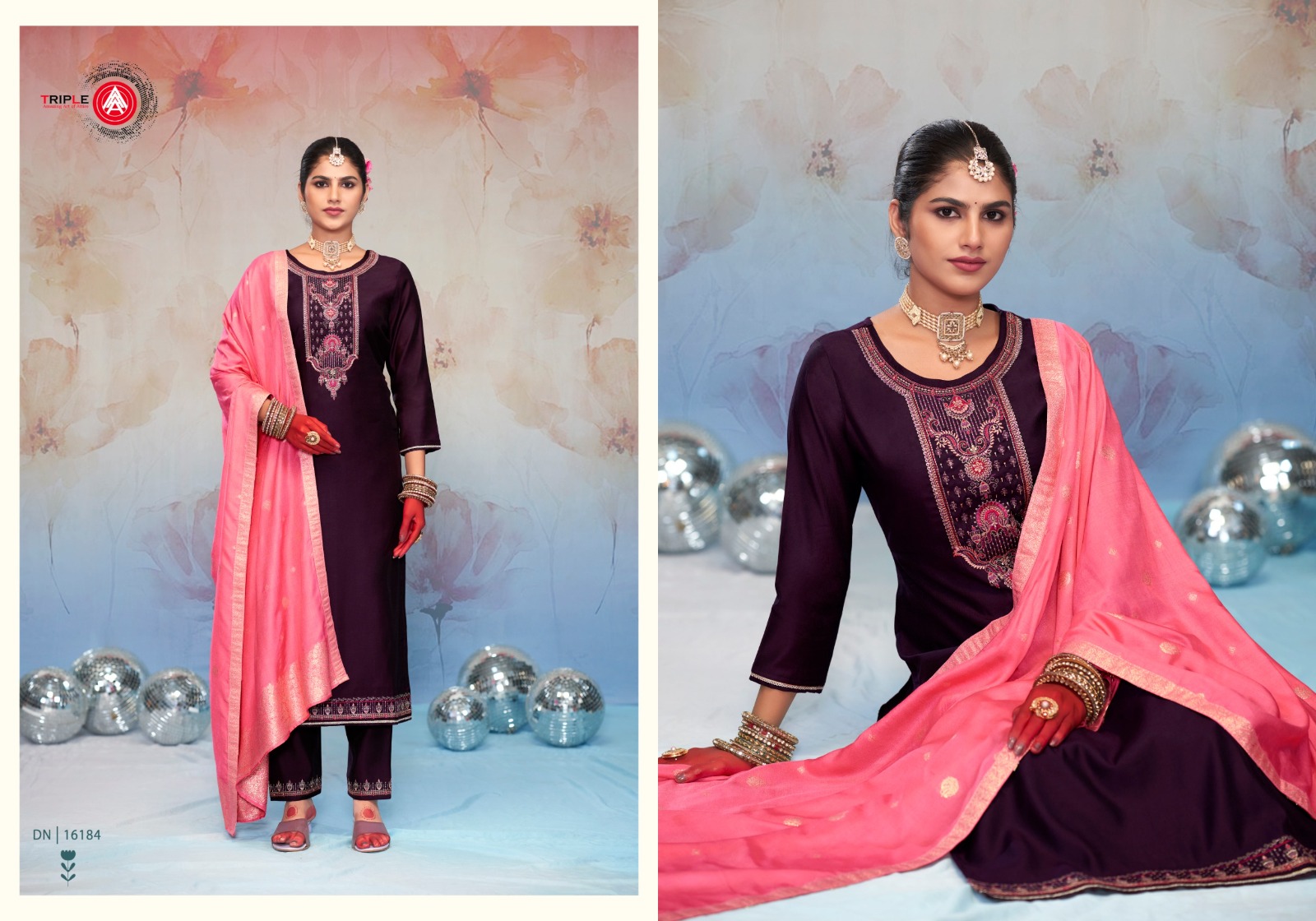 Triple A Riley Denting Cord Cotton Wholesale Designer Salwar Suit Catalog - Image 6