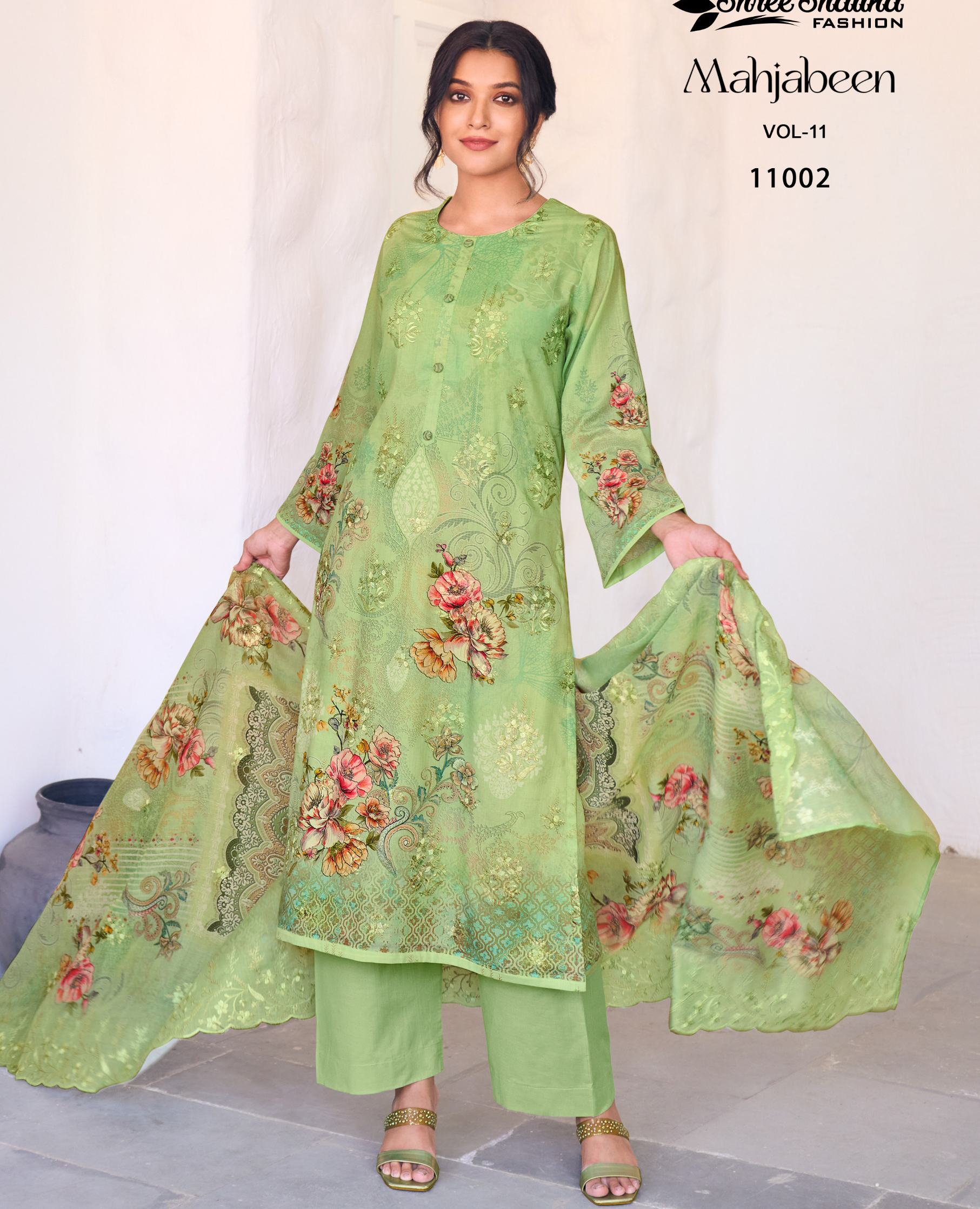 Shree Shalika Mahajbeen Vol 11 Cotton Lawn Wholesale Fancy Salwar Suit Catalog