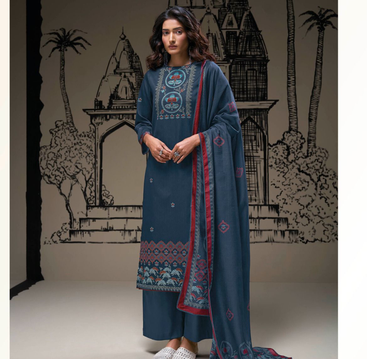 Ganga Tamaya Premium Cotton Silk Satin Wholesale Fancy Salwar Suit Catalog