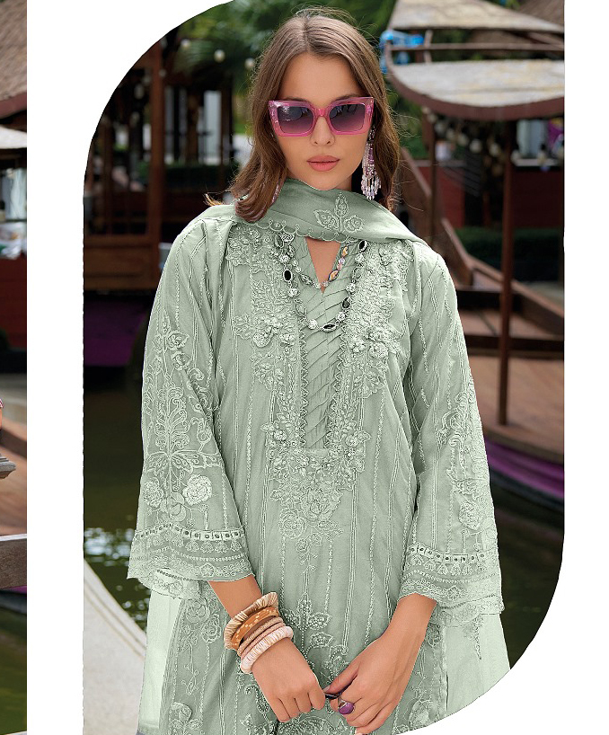 Fepic 1922 Organza Wholesale Pakistani Salwar Suit Catalog