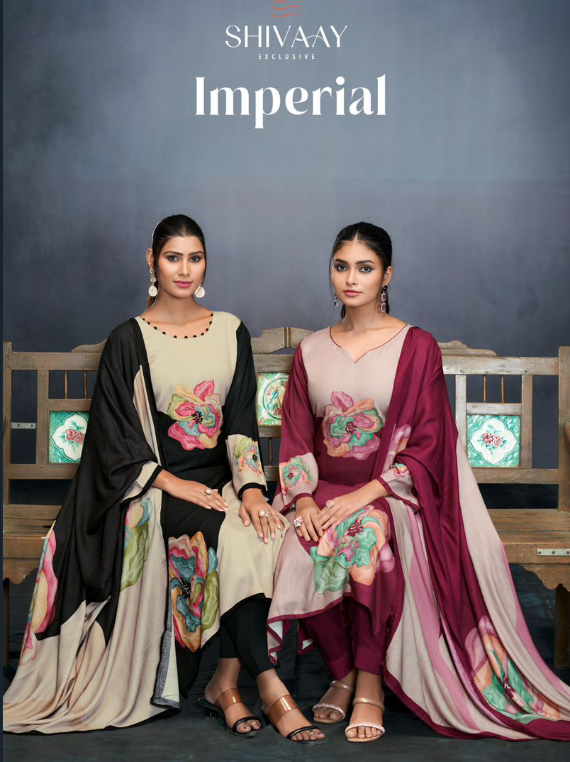 Shivaay Imperial Pure Viscose Pashmina Digital Print Wholesale Winter Salwar Suit Catalog