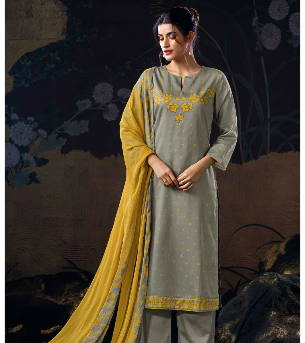 Ganga Anliya 3137 Premium Cotton Satin Printed Wholesale Designer Salwar Suit Catalog