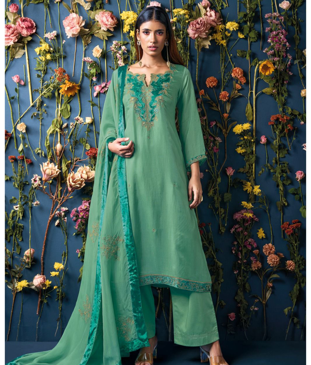 Ganga Chitali 3095 Premium Pure Bemberg Habutai Wholesale Designer Salwar Suit Catalog