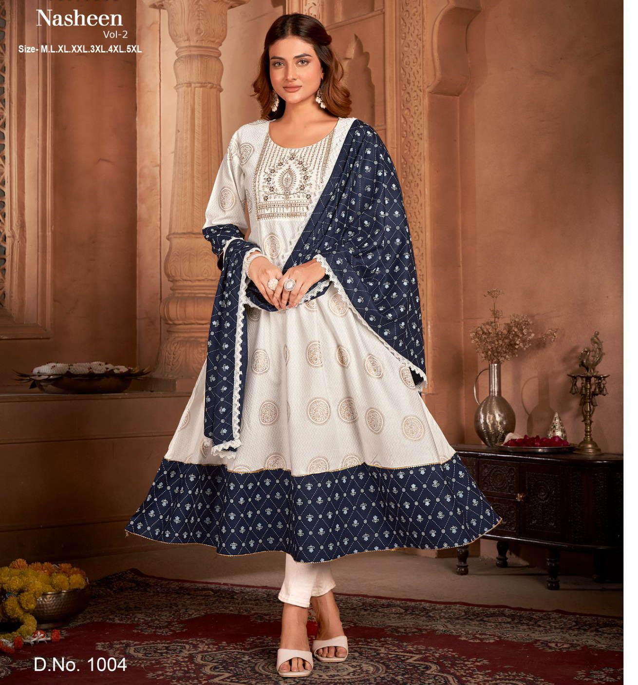 Poonam Designer Nasheen Vol-02 Rayon Gown Print Wholesale Fancy Gown With Dupatta Catalog