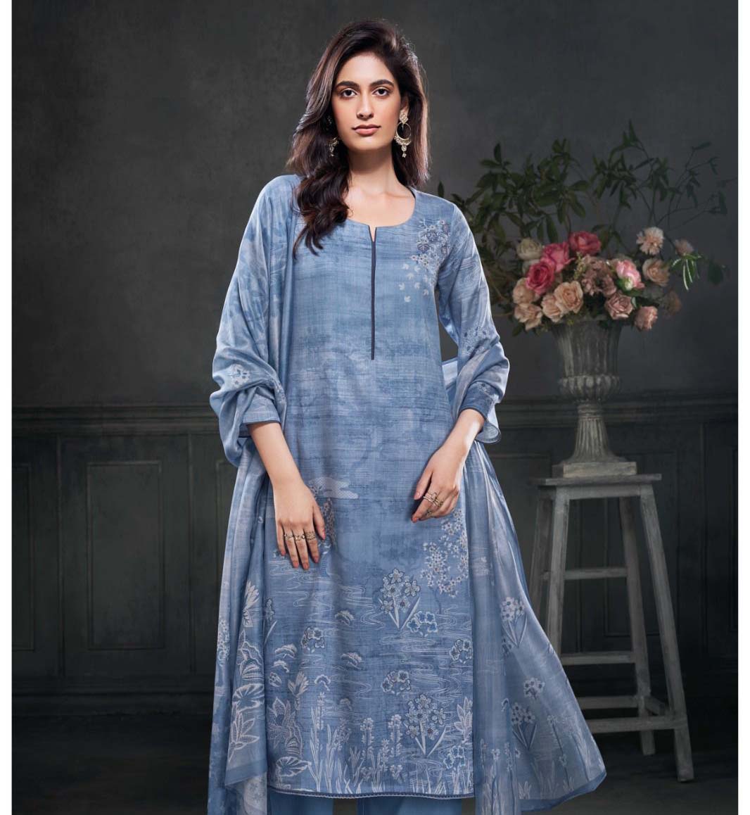 Ganga Yen 2782 Premium Cotton Satin Printed Wholesale Fancy Salwar Suit Catalog
