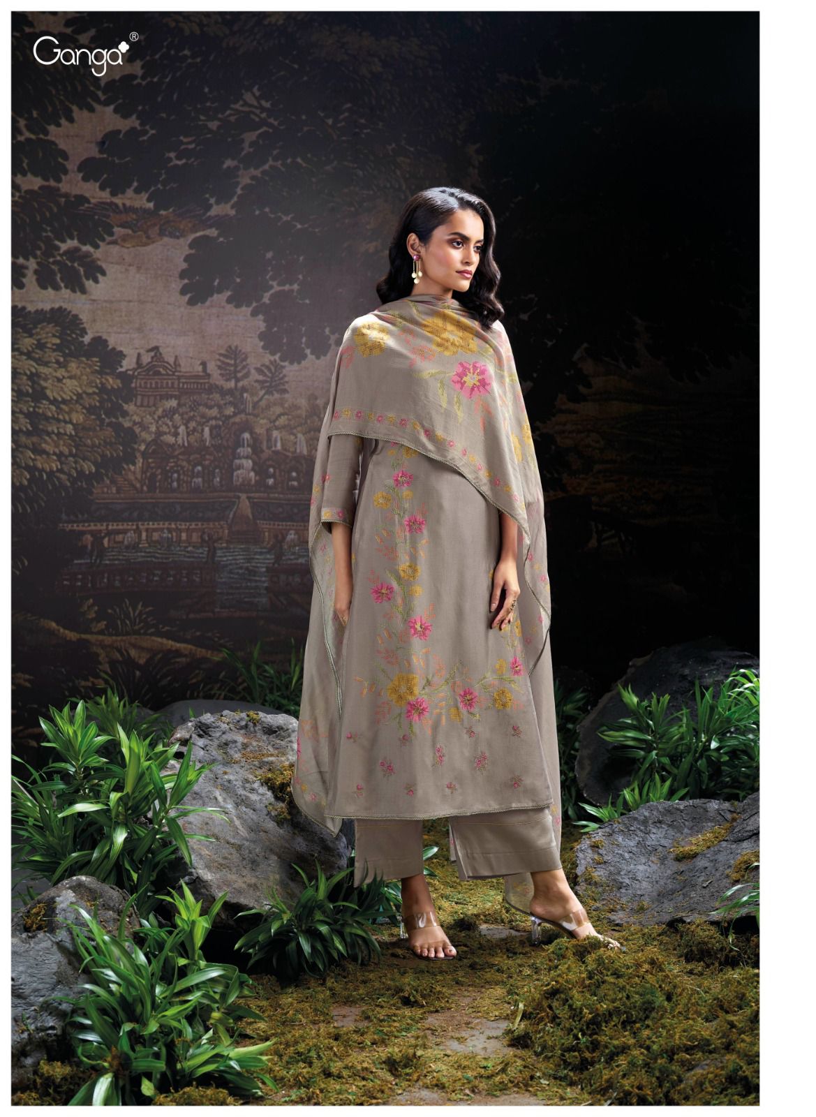 Ganga Onora Premium Pure Bemberg Russian Wholesale Fancy Salwar Suit Catalog - Image 7