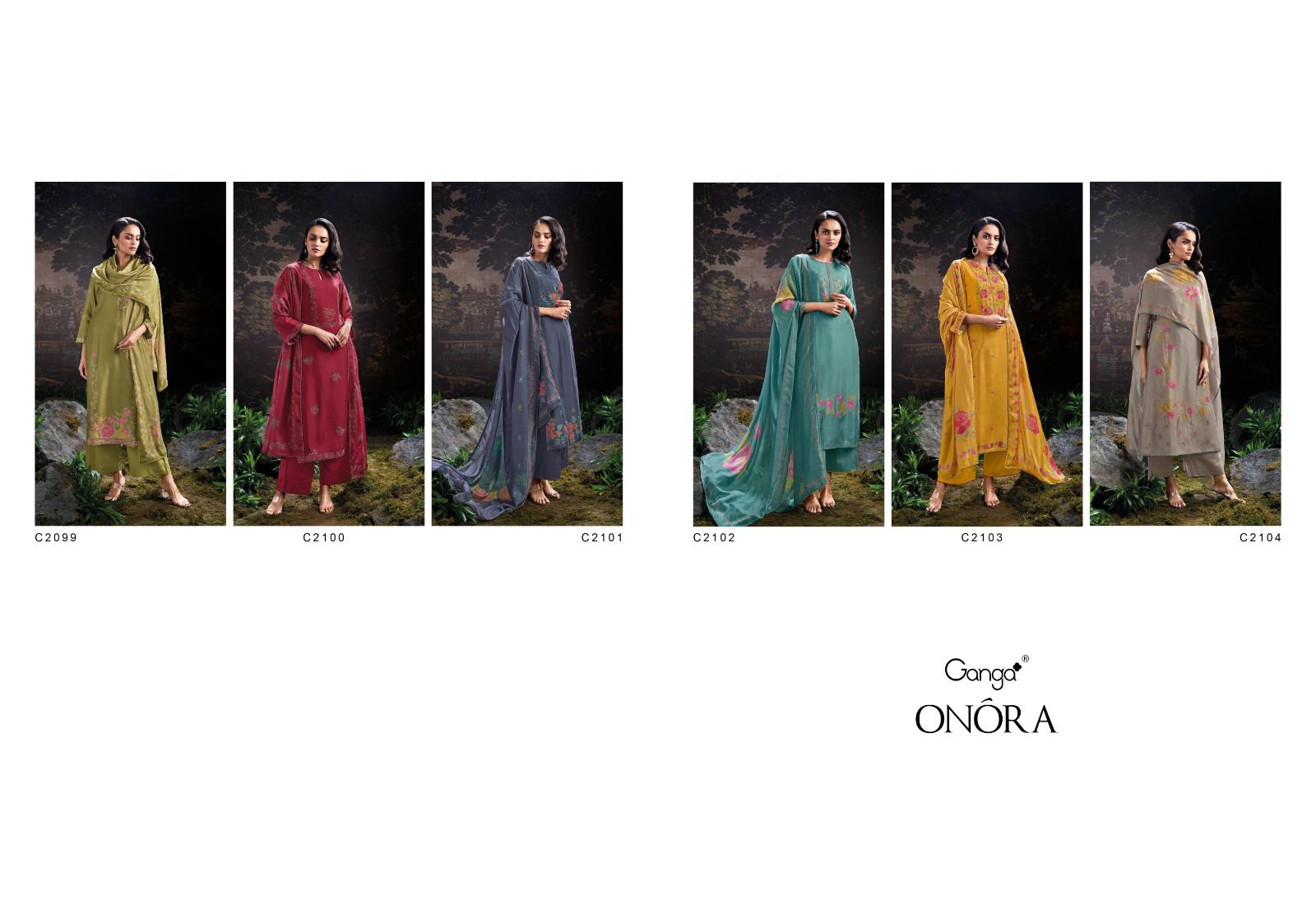 Ganga Onora Premium Pure Bemberg Russian Wholesale Fancy Salwar Suit Catalog - Image 9