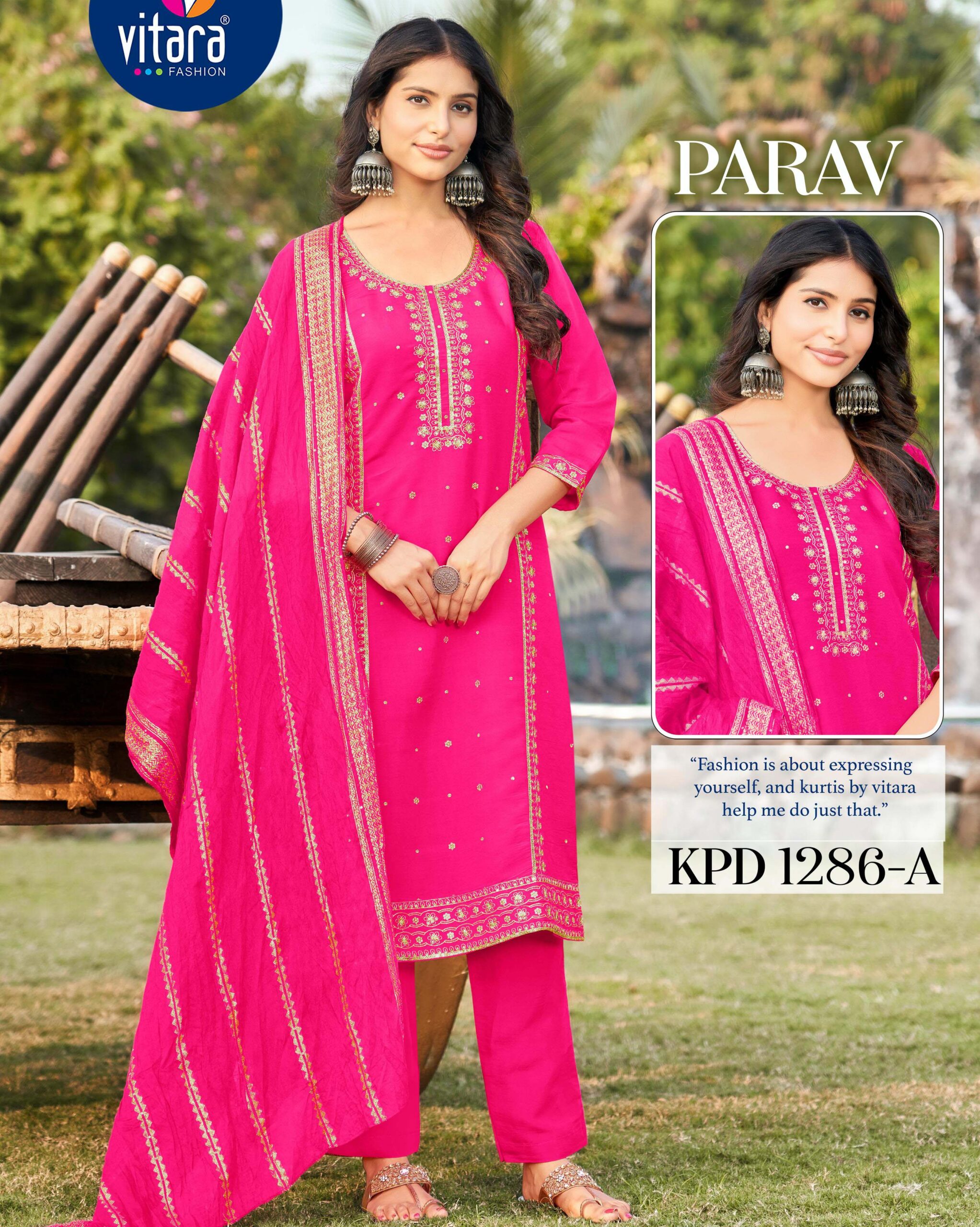 Vitara Fashion Parv Roman Silk Wholesale Readymade Salwar Suit Catalog