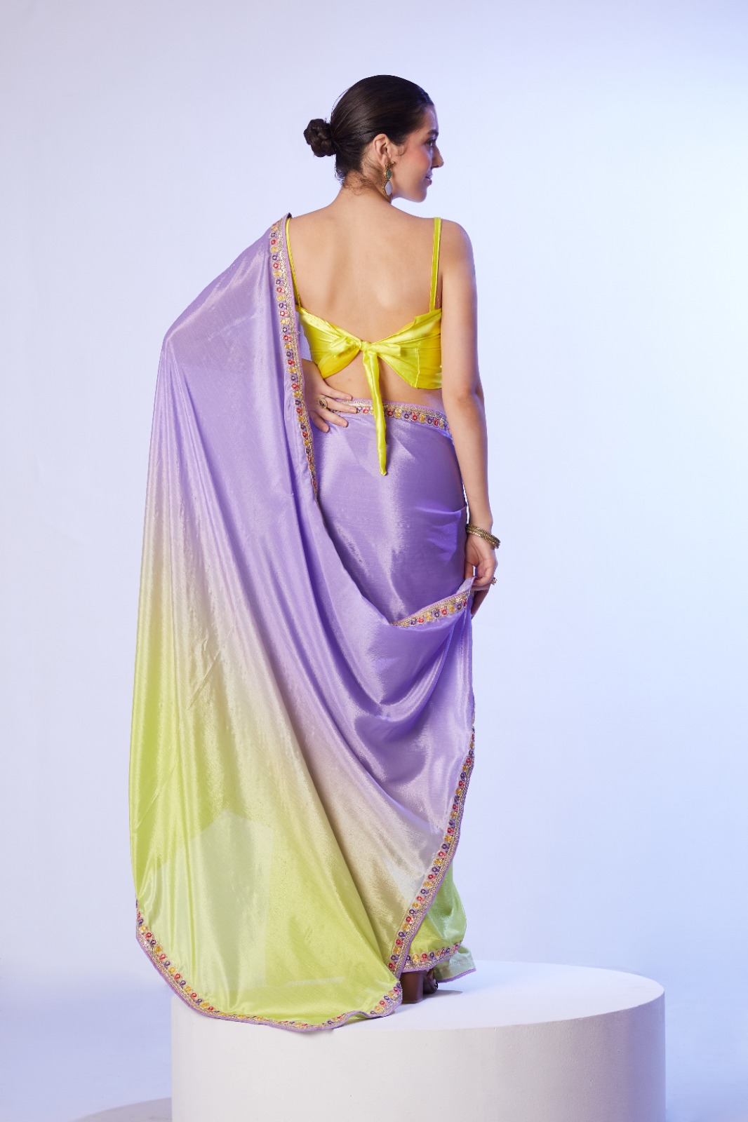 Laxminam Op-802 Chinnon Wholesale Fancy Sarees Catalog - Image 2