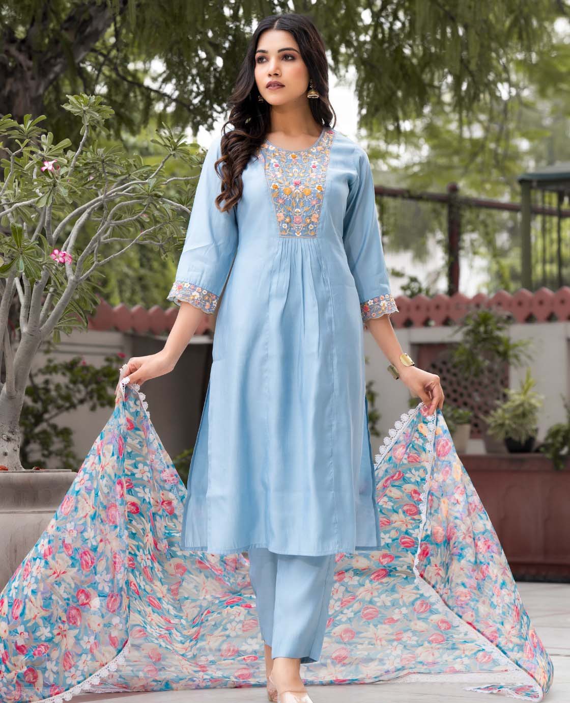 Label Khoj 9612 Roman Silk Wholesale Readymade Salwar Suit Catalog