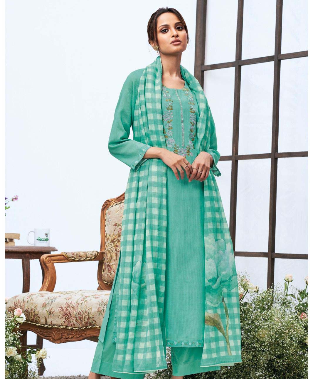 Ganga Alena 2768 Premium Cotton Dobby Printed Wholesale Designer Salwar Suit Catalog