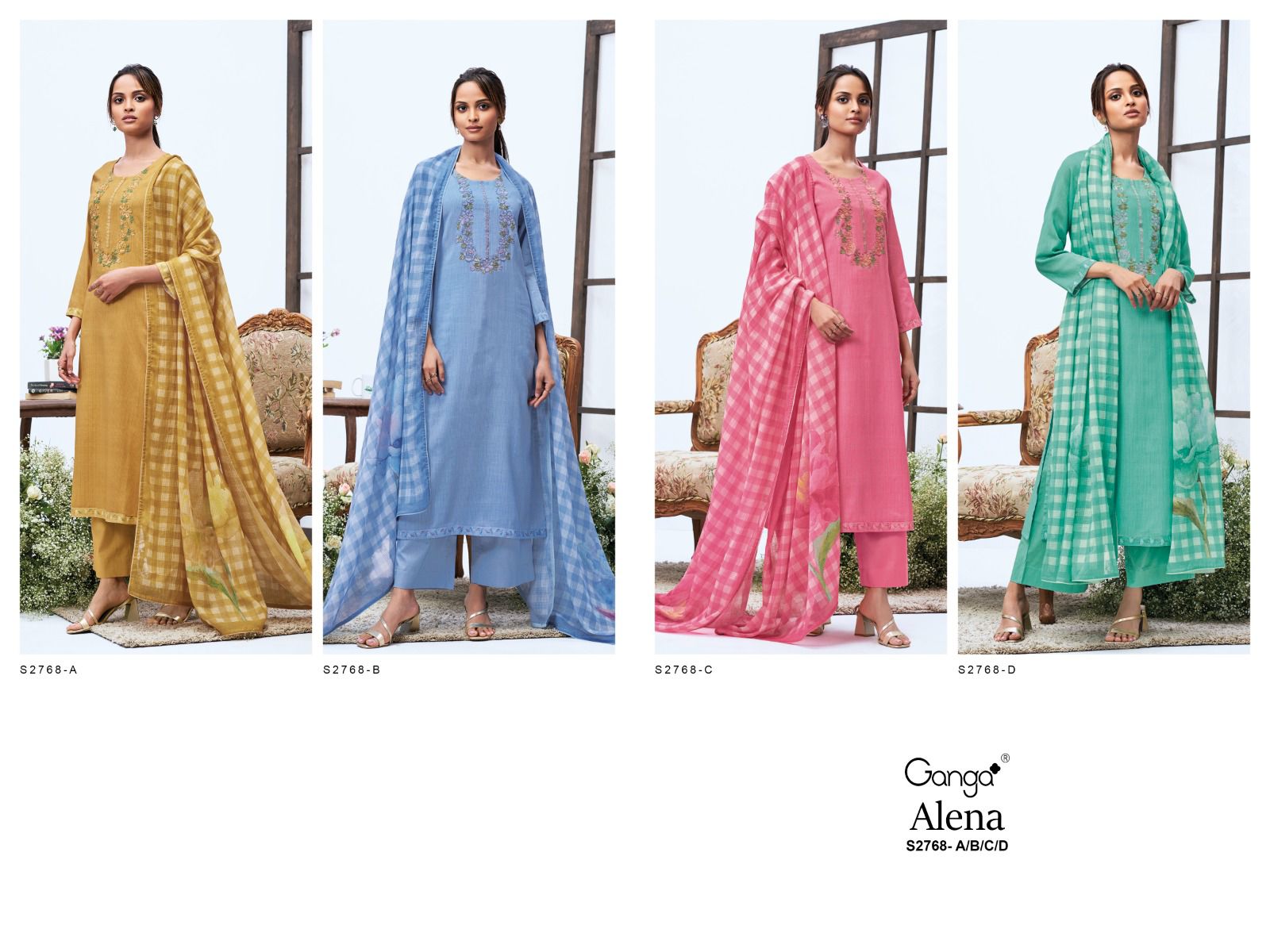 Ganga Alena 2768 Premium Cotton Dobby Printed Wholesale Designer Salwar Suit Catalog - Image 6