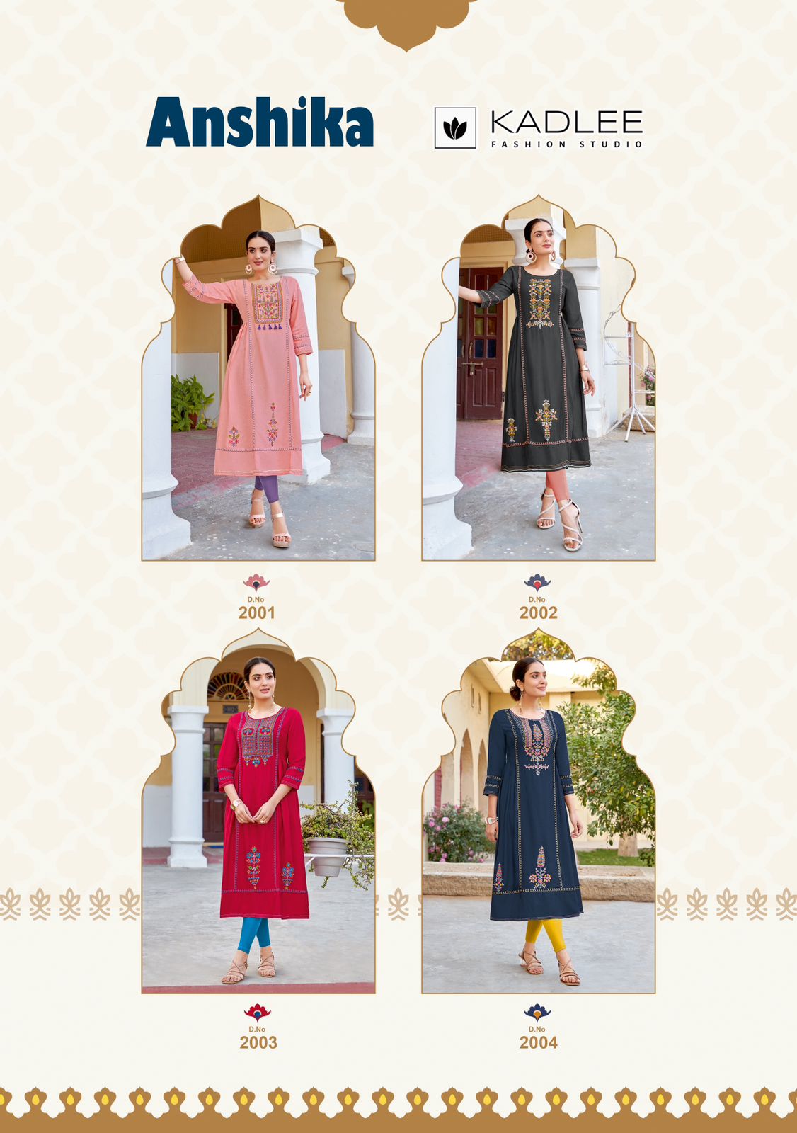 Kadlee Anshika Rayon Weaving Wholesale Fancy Kurtis Catalog - Image 6