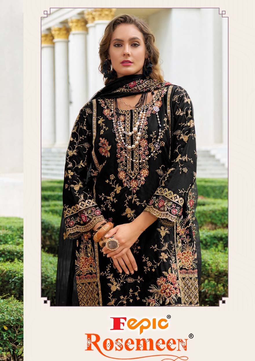 Fepic 1930 Organza Wholesale Pakistani Salwar Suit Catalog