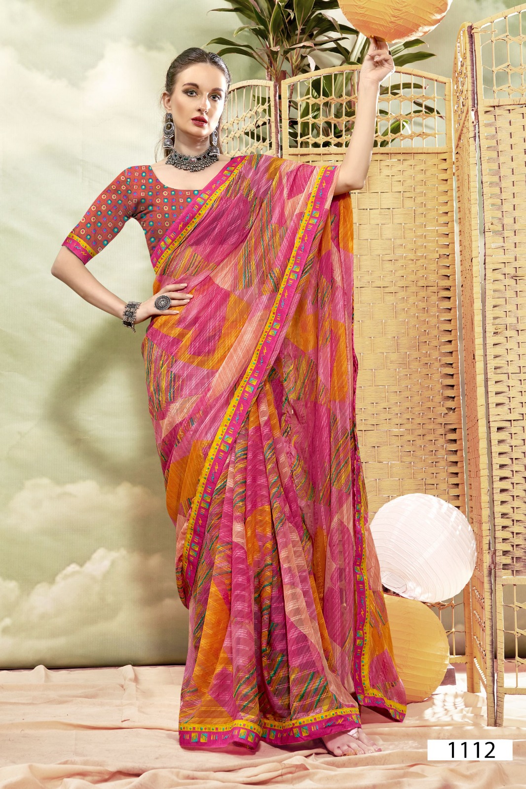 Vallabhi Lite Nitanjali Georgette Wholesale Fancy Sarees Catalog - Image 2