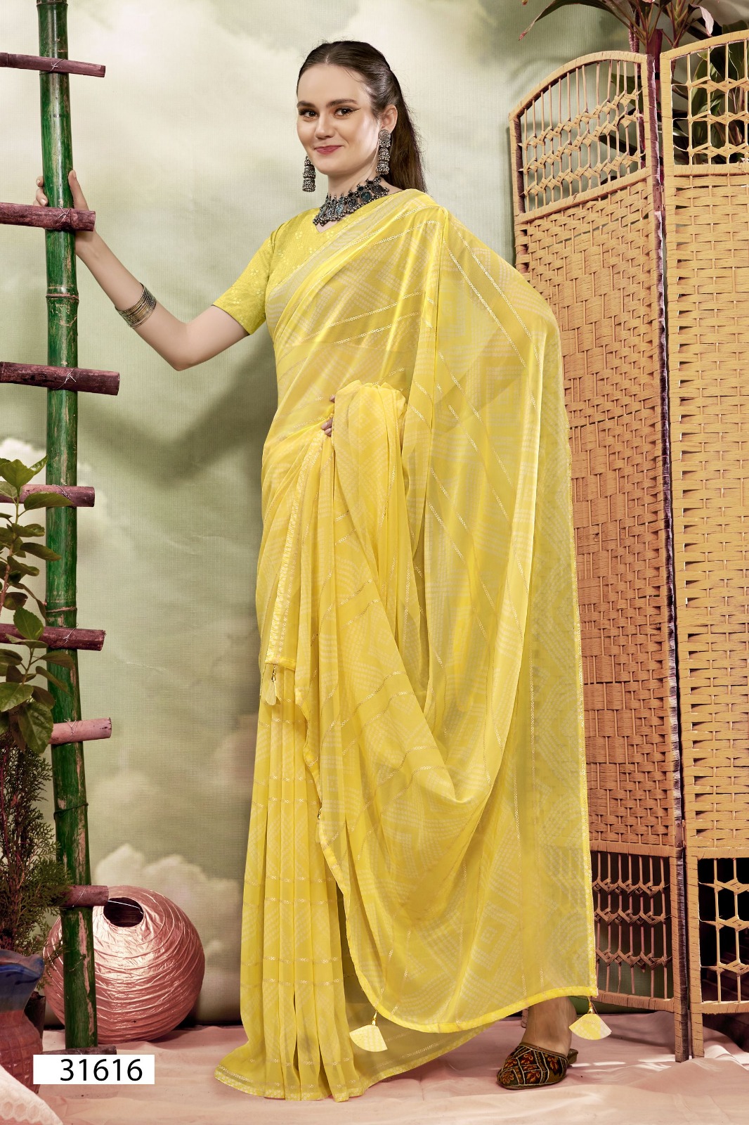 Vallabhi Prints Prakashini Georgette Wholesale Fancy Sarees Catalog - Image 2