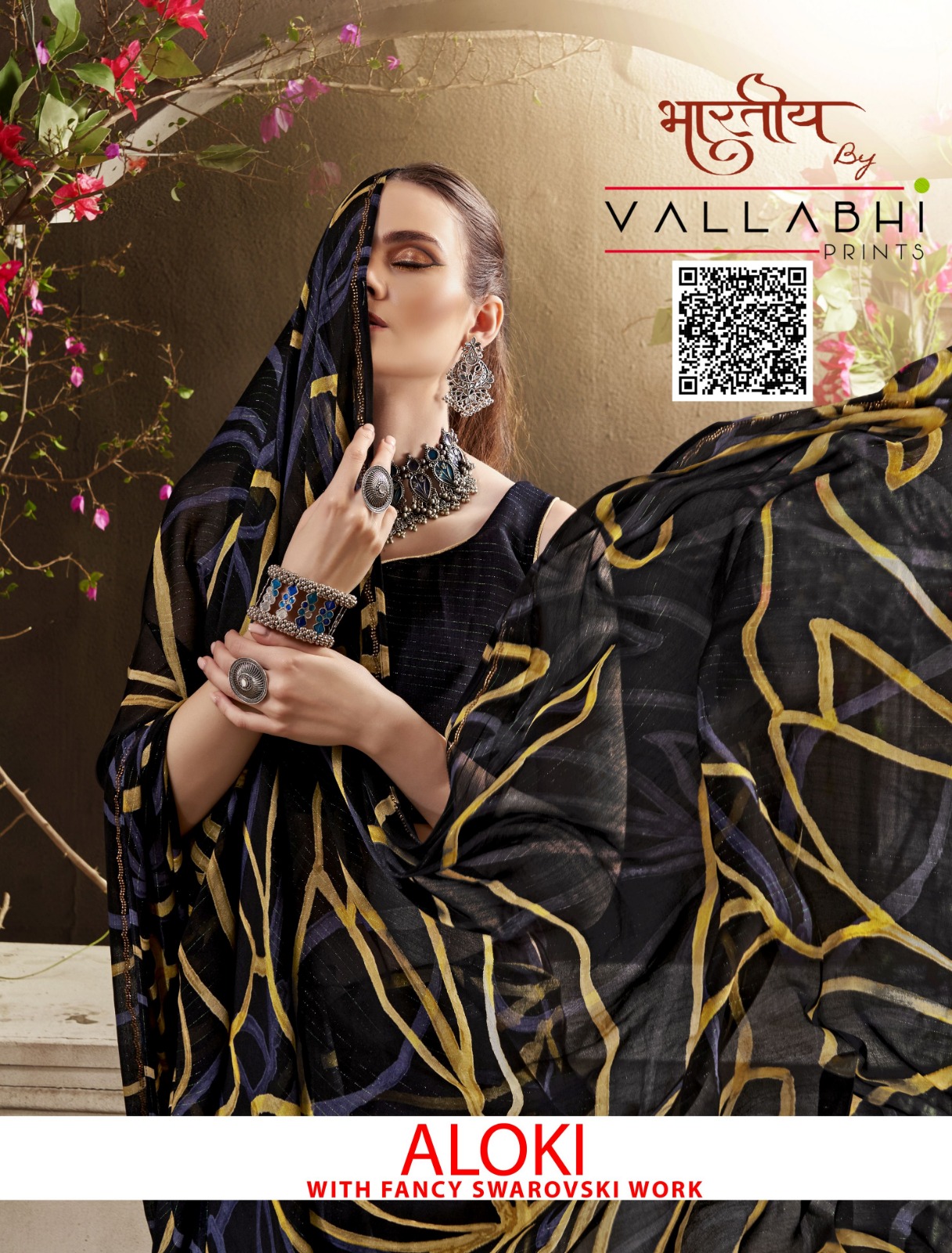 Vallabhi Prints Aloki Georgette Wholesale Fancy Sarees Catalog