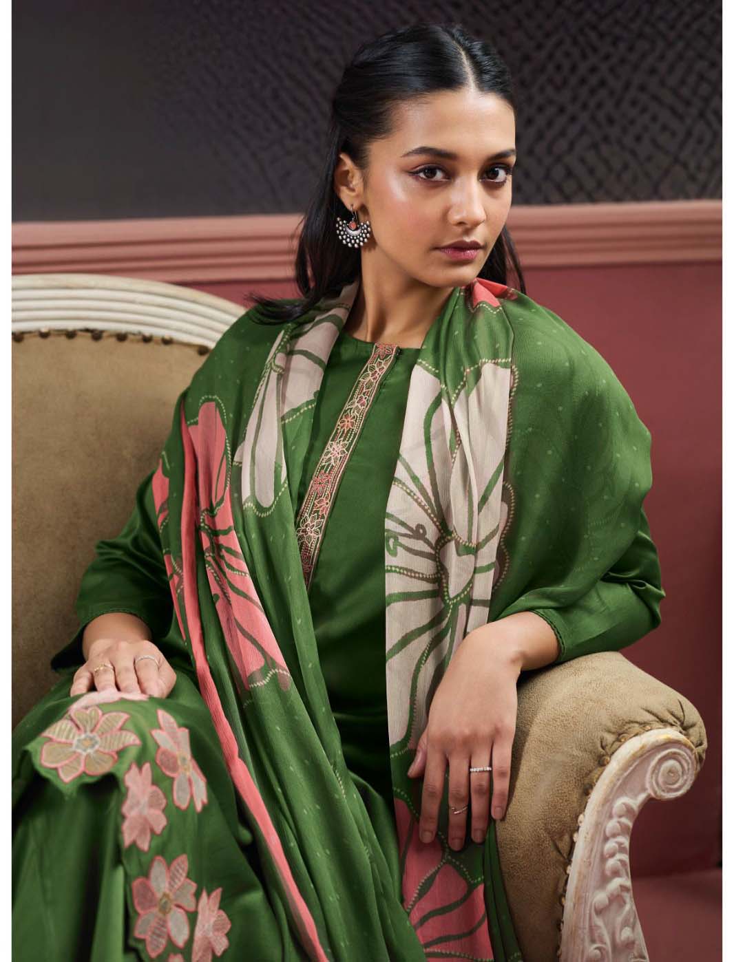 Ganga Chelsie 3185 Premium Cotton Satin Wholesale Designer Salwar Suit Catalog