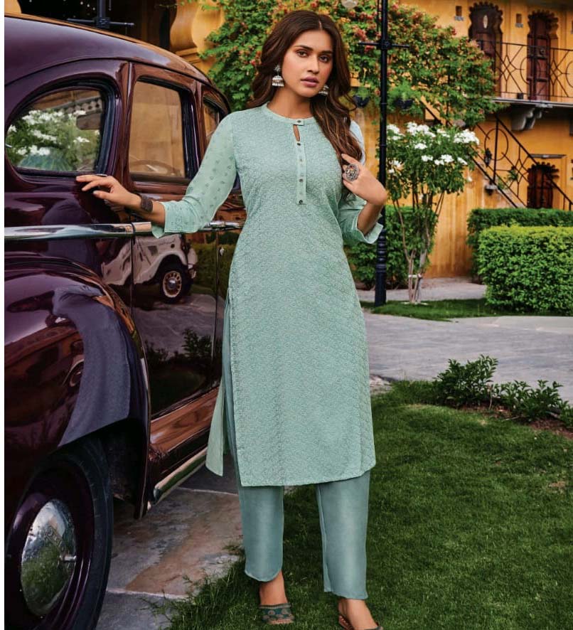100 Miles Grow Rayon Wholesale Fancy Kurtis Catalog