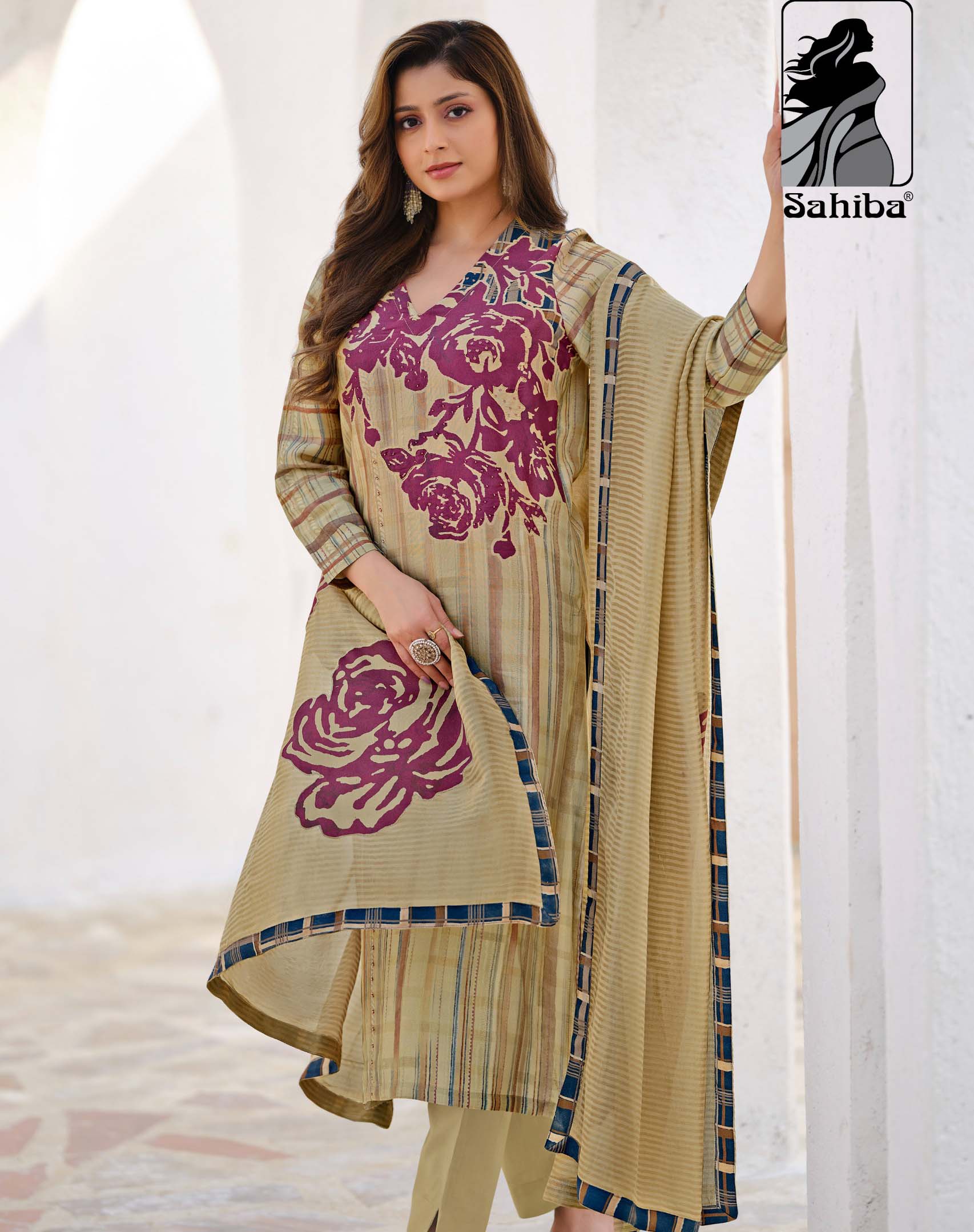 Sahiba Shreya Viscose Simmer Digital Print Wholesale Fancy Salwar Suit Catalog