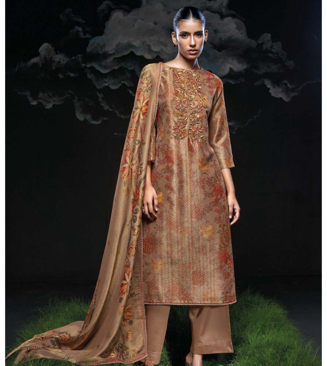 Ganga Sanskruti 3081 Pure Bemberg Silk Wholesale Fancy Salwar Suit Catalog