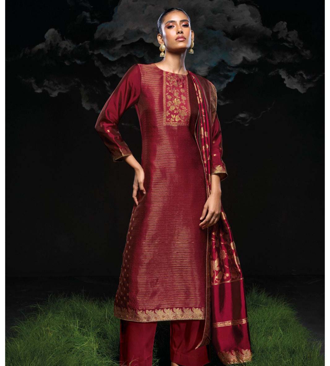 Ganga Anuja 3093 Silk Wholesale Fancy Salwar Suit Catalog